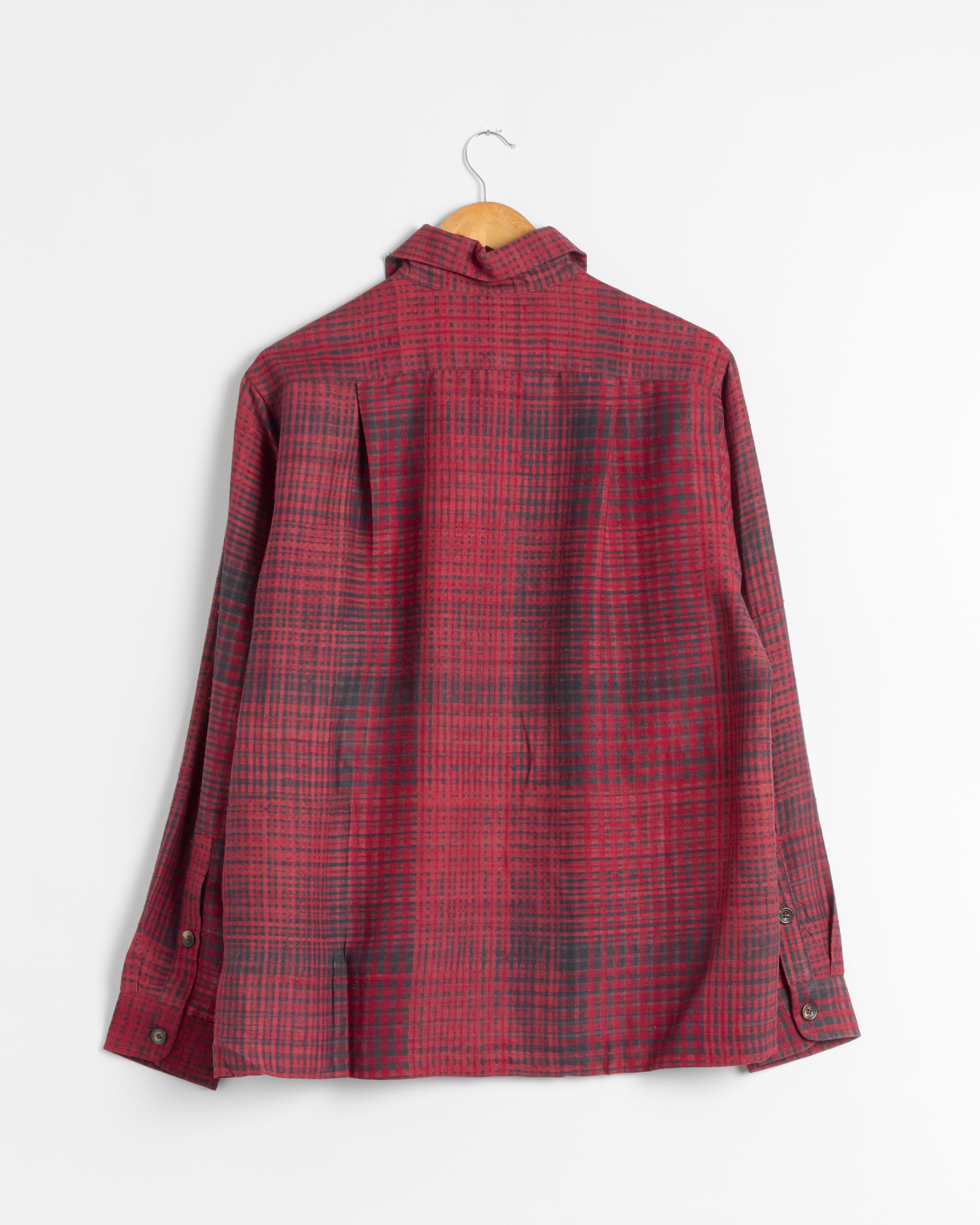 Kartik Research Hand Block Printed Shirt - Purple/Black / S (289526)