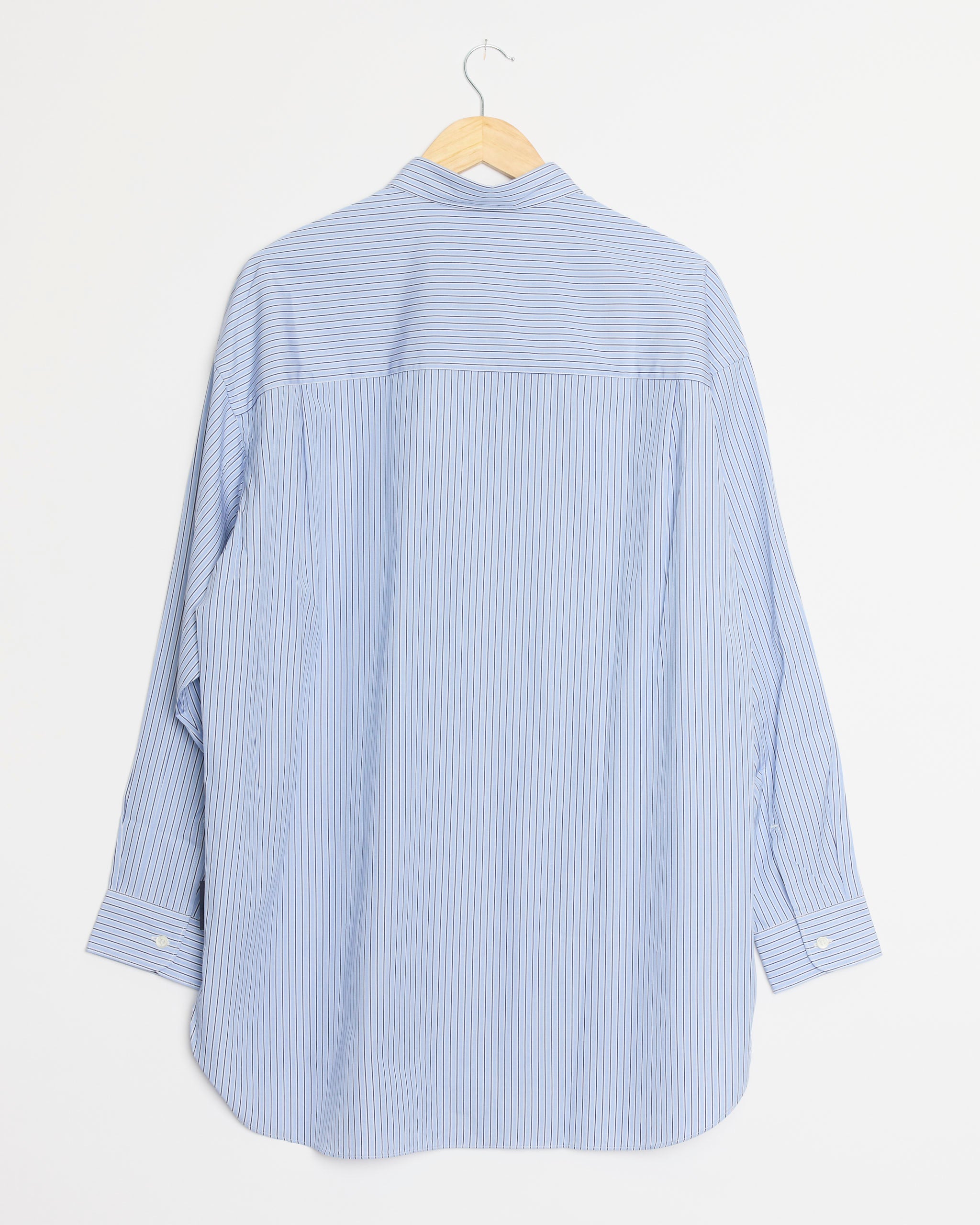 Comme Des Garçons Homme B008 Stripe Shirt - Sax/Navy/White / M (289645)