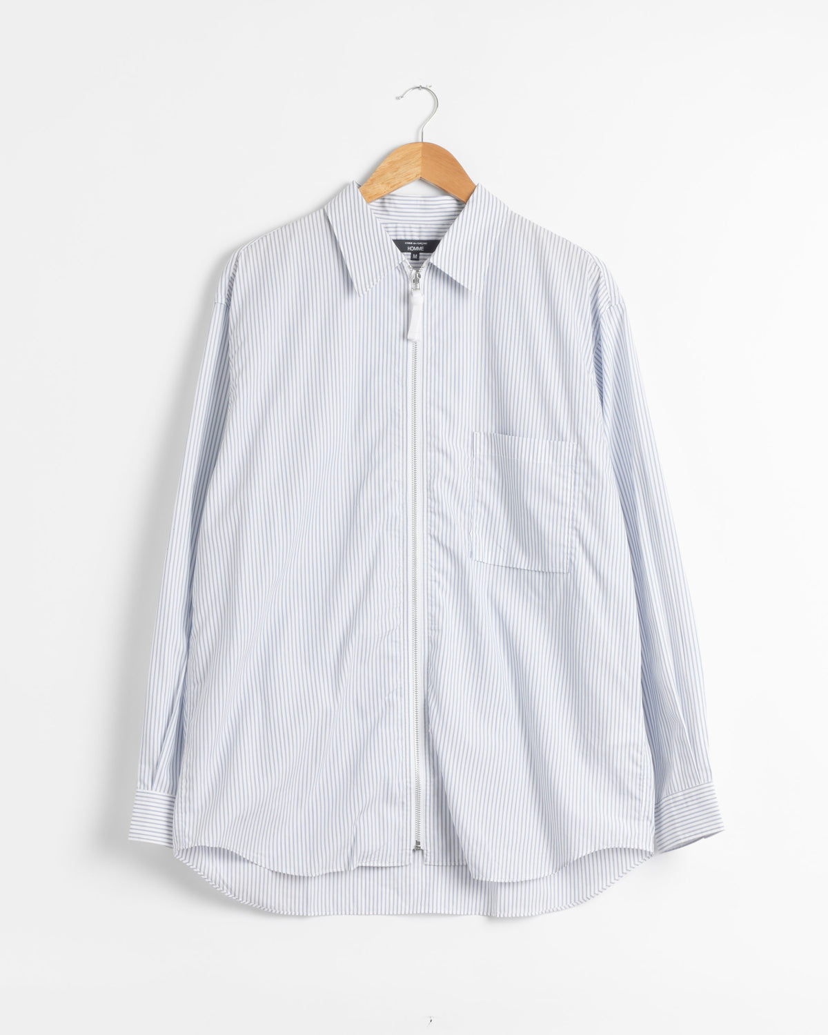 Comme Des Garçons Homme B010 Shirt - White/Navy / M (289648)