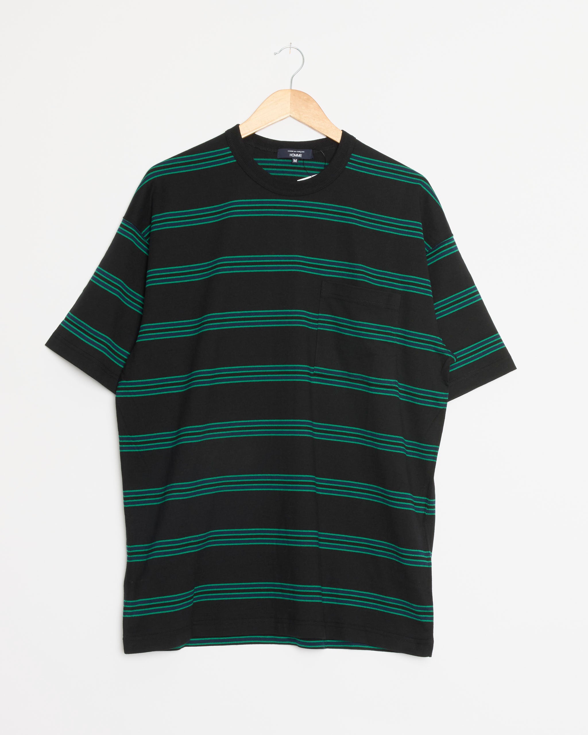 Comme Des Garçons Homme T002 Stripe T-Shirt - Black / M (289677)