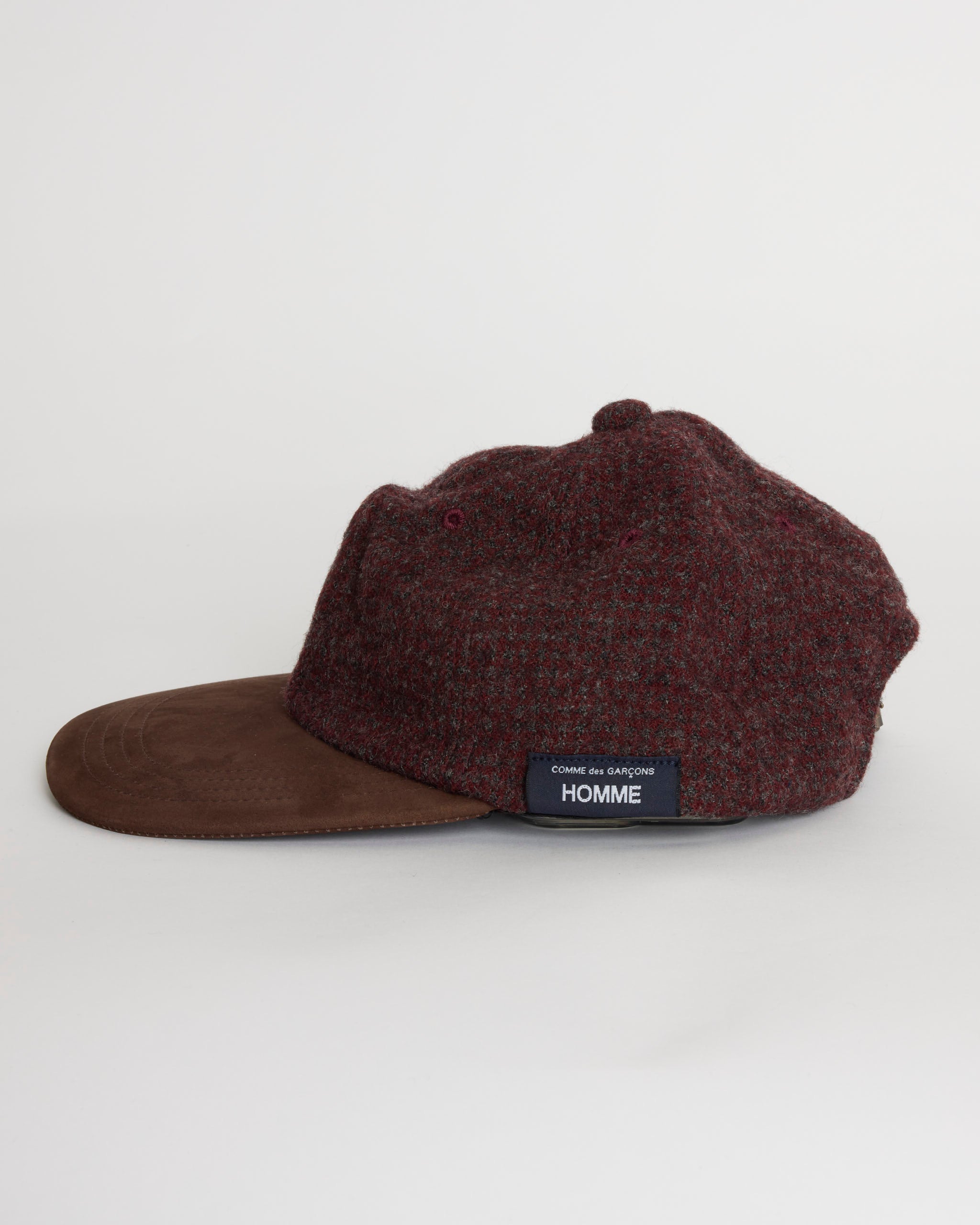 Comme Des Garçons Homme K601 Cap, Burgundy/Brown - Burgundy/Brown / OS (289694)