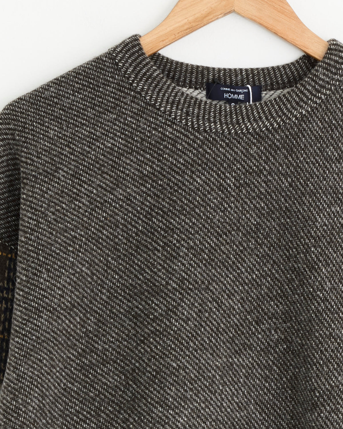 Comme Des Garçons Homme T023 Sweatshirt - Brown/Navy/Yellow / S (289710)