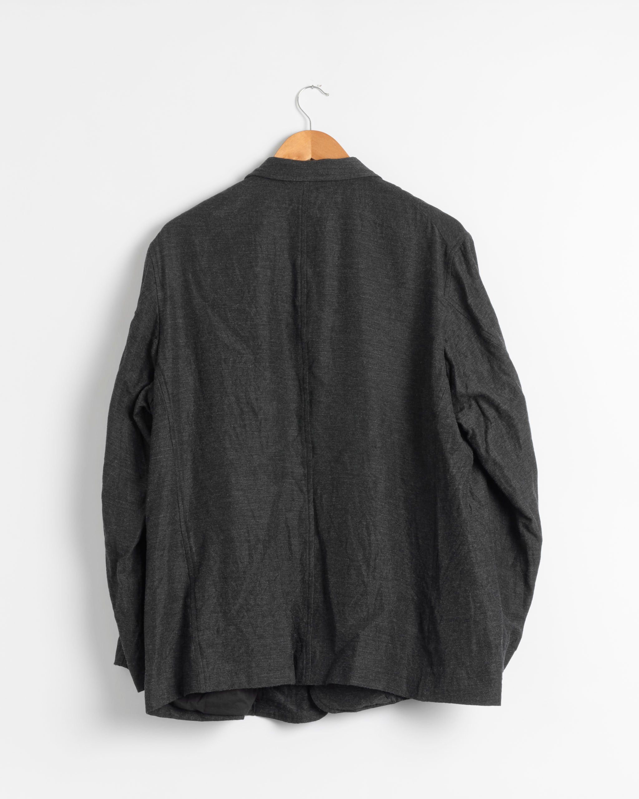 Comoli Cashmere Silk 3-Button Jacket - Charcoal / 1 (289719)