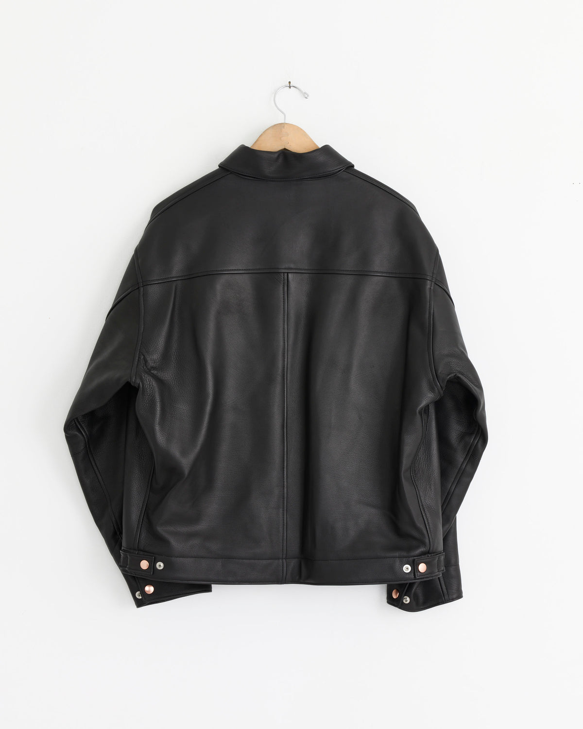 Comoli Calfskin Zip Short Jacket - Black / 2 (289758)