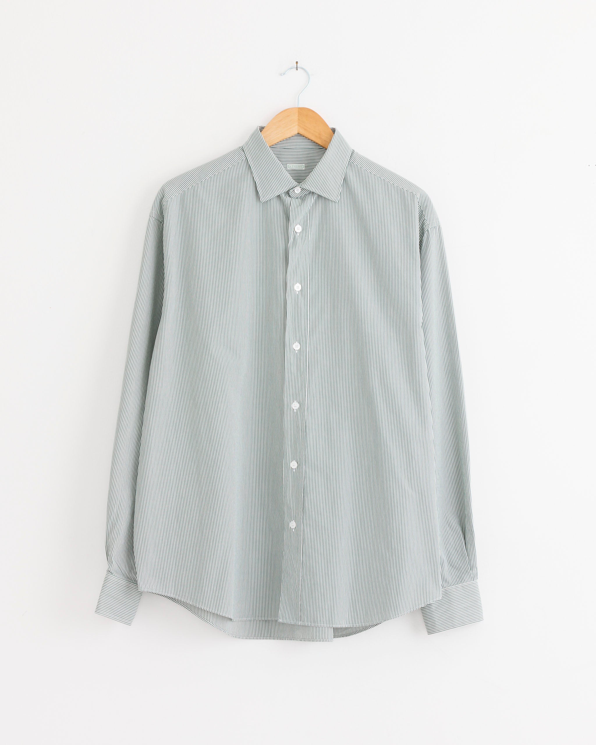 A.PRESSE Spread Collar Shirt - Green / 4 (289803)