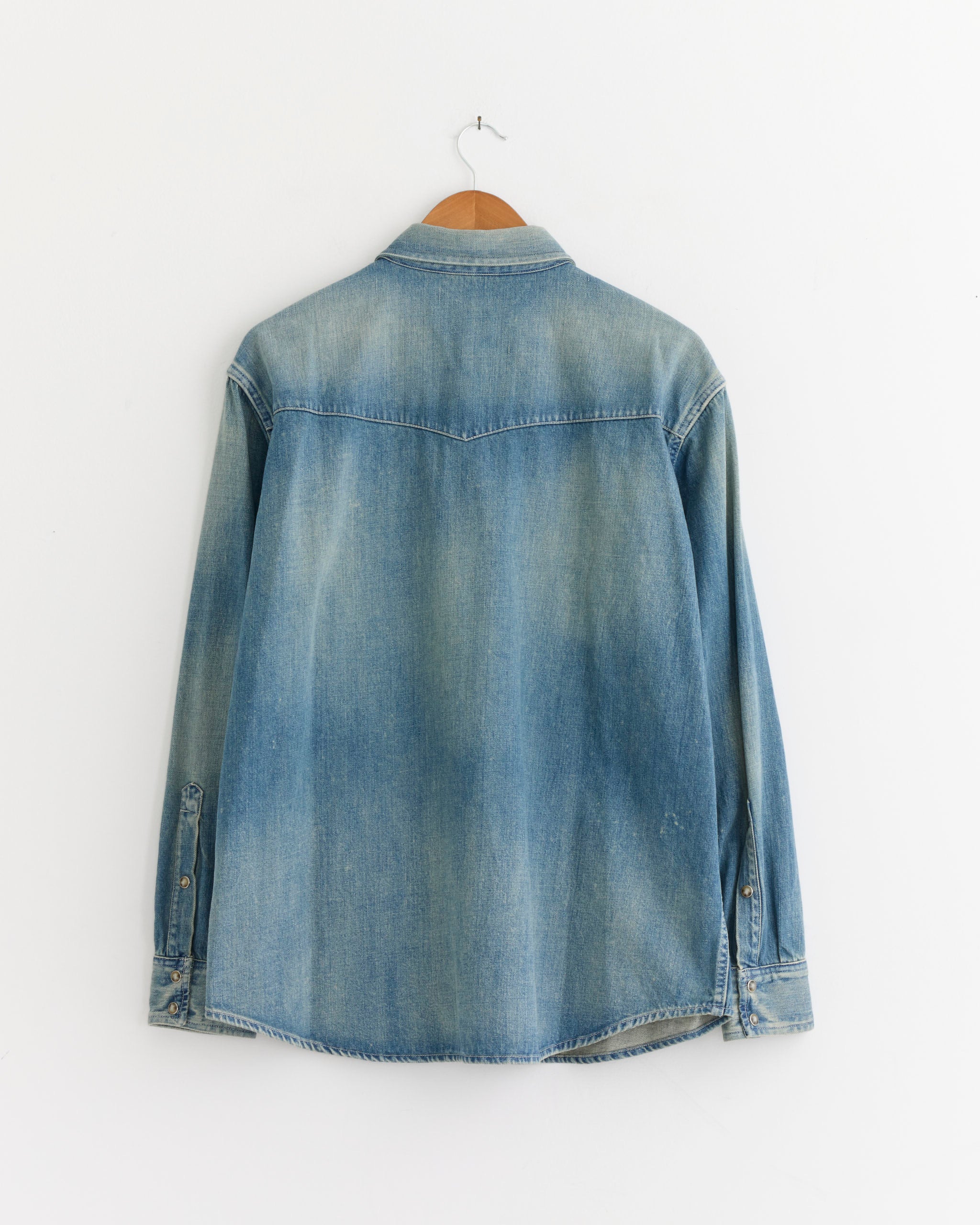 A.PRESSE Vintage Western Denim Shirt - Indigo / 2 (289815)