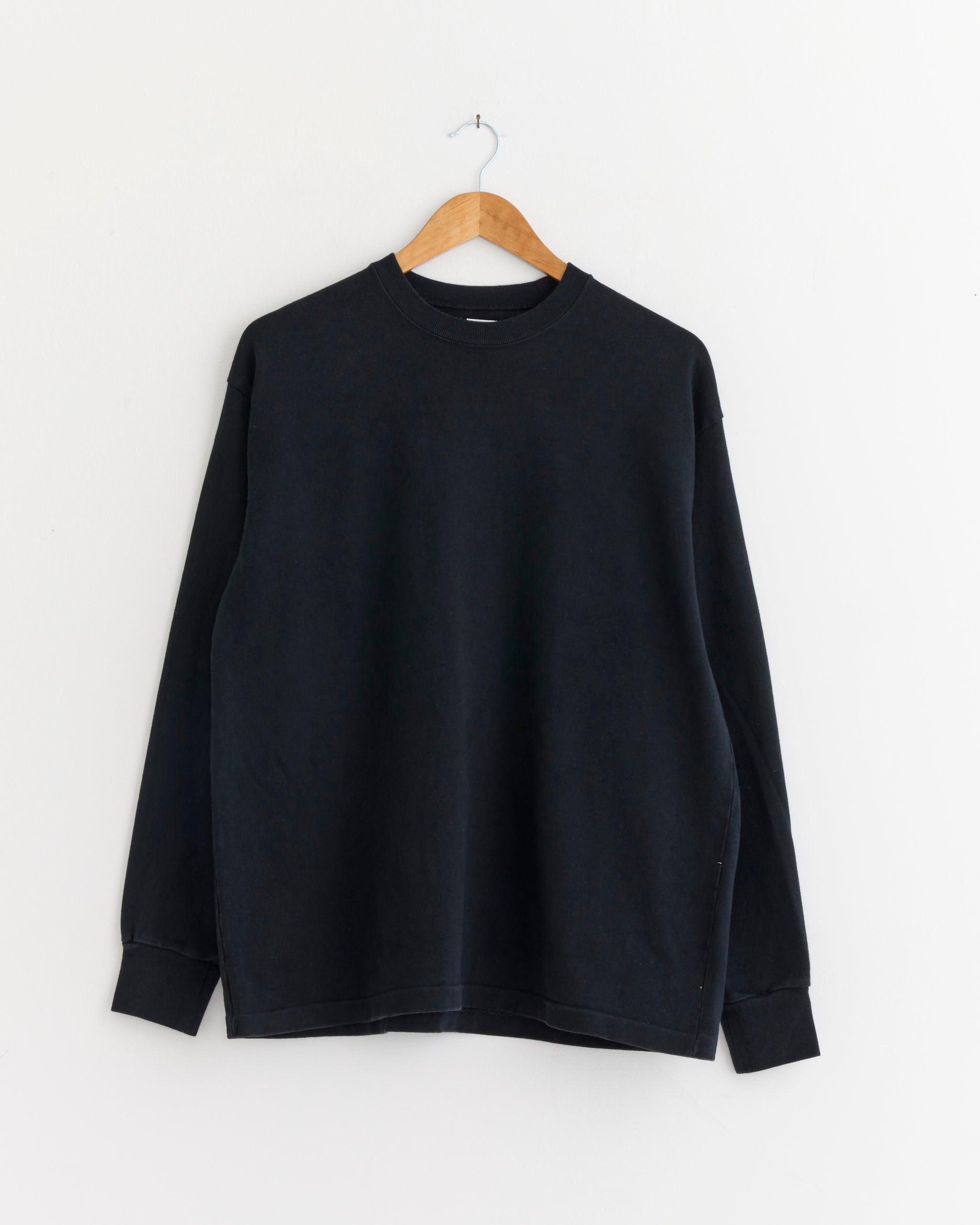 A.PRESSE Vintage L/S T-Shirt, Black - Black / 2 (289828)