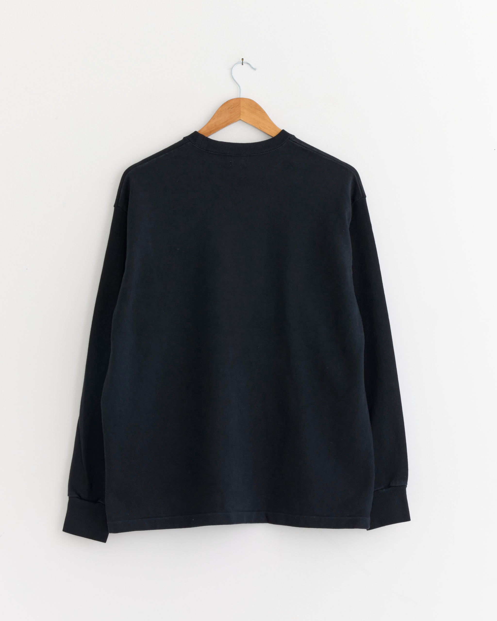 A.PRESSE Vintage L/S T-Shirt, Black - Black / 2 (289828)