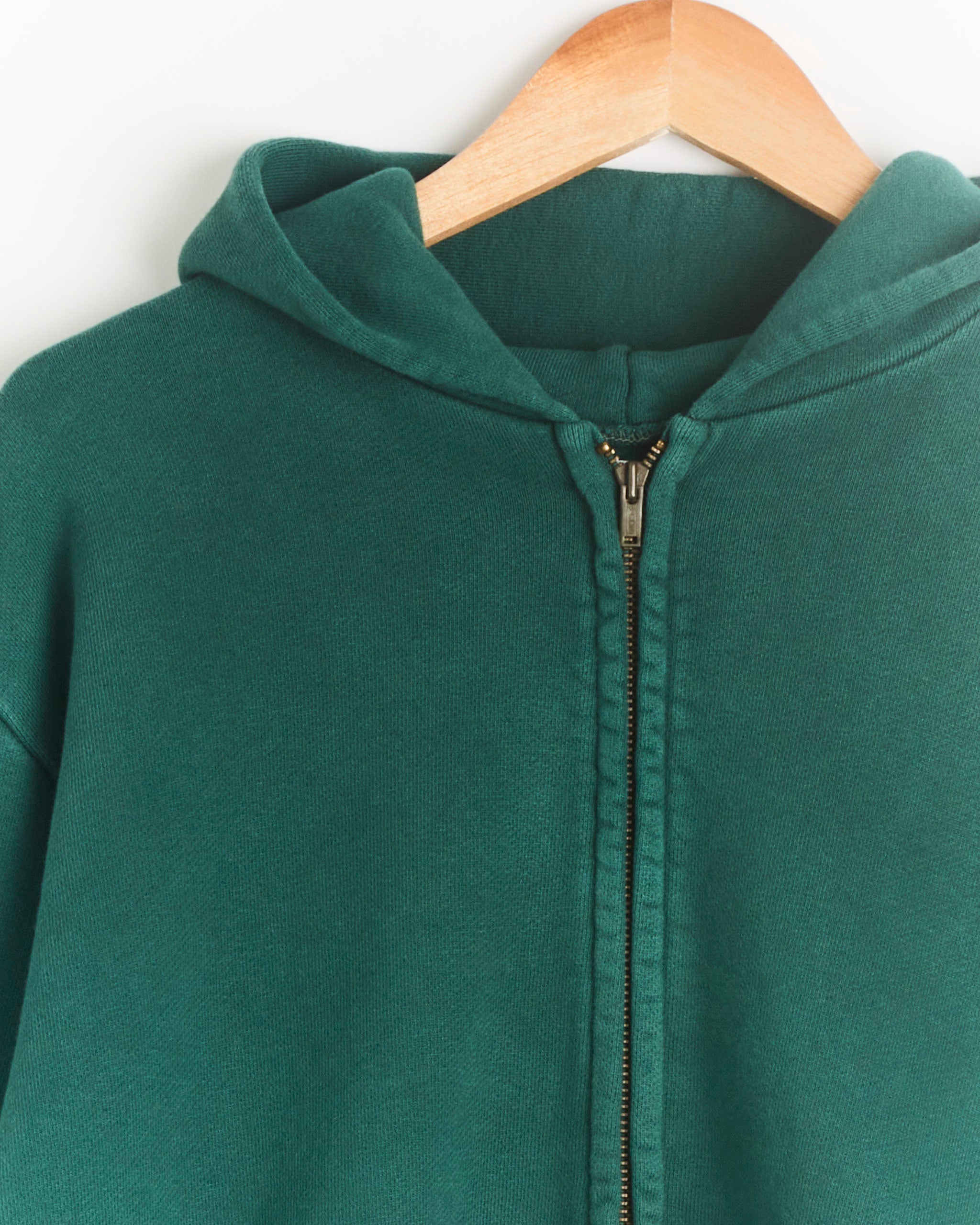 A.PRESSE Vintage Zip Sweat Hoodie, Green - Green / 3 (289860)
