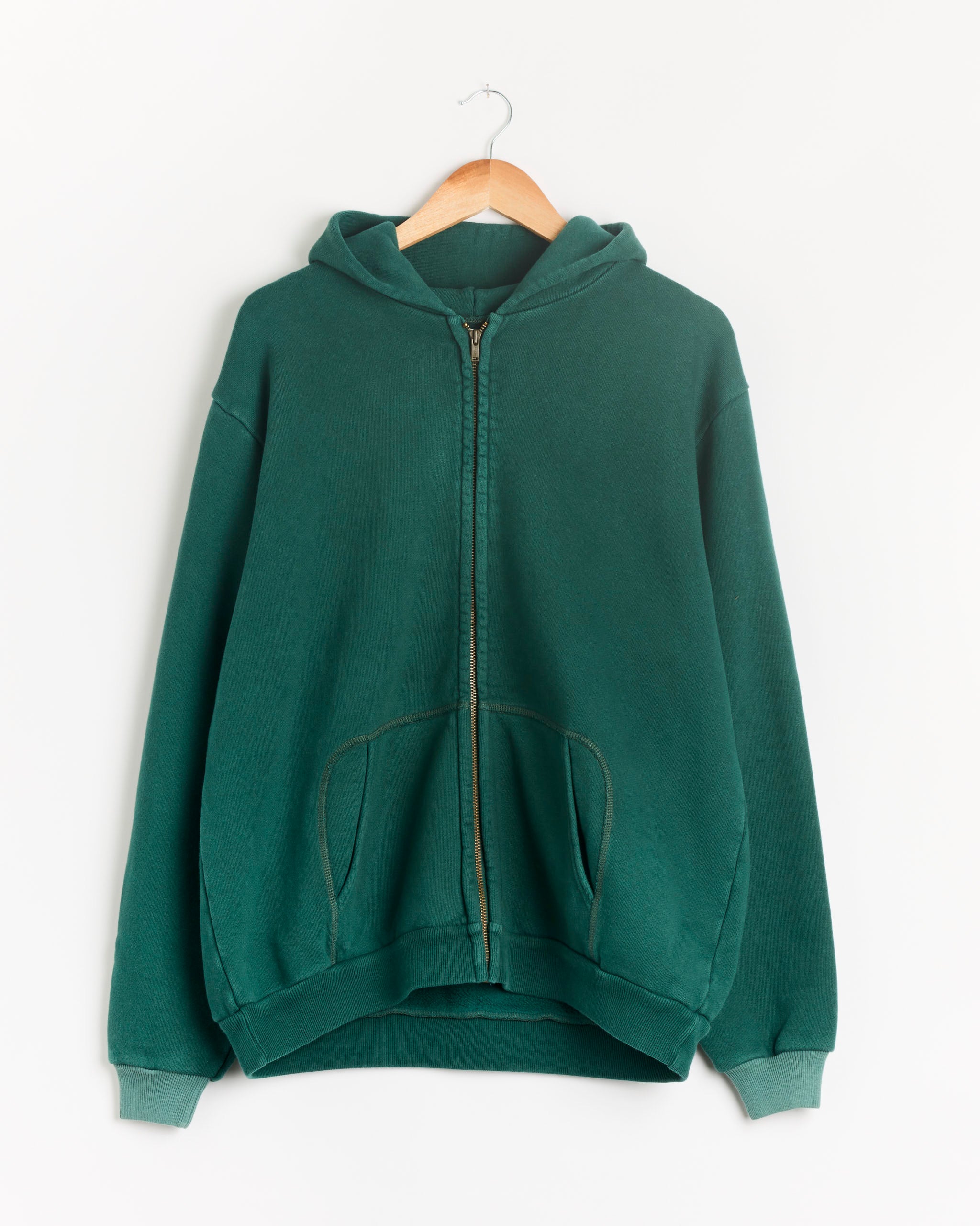 A.PRESSE Vintage Zip Sweat Hoodie, Green - Green / 3 (289860)