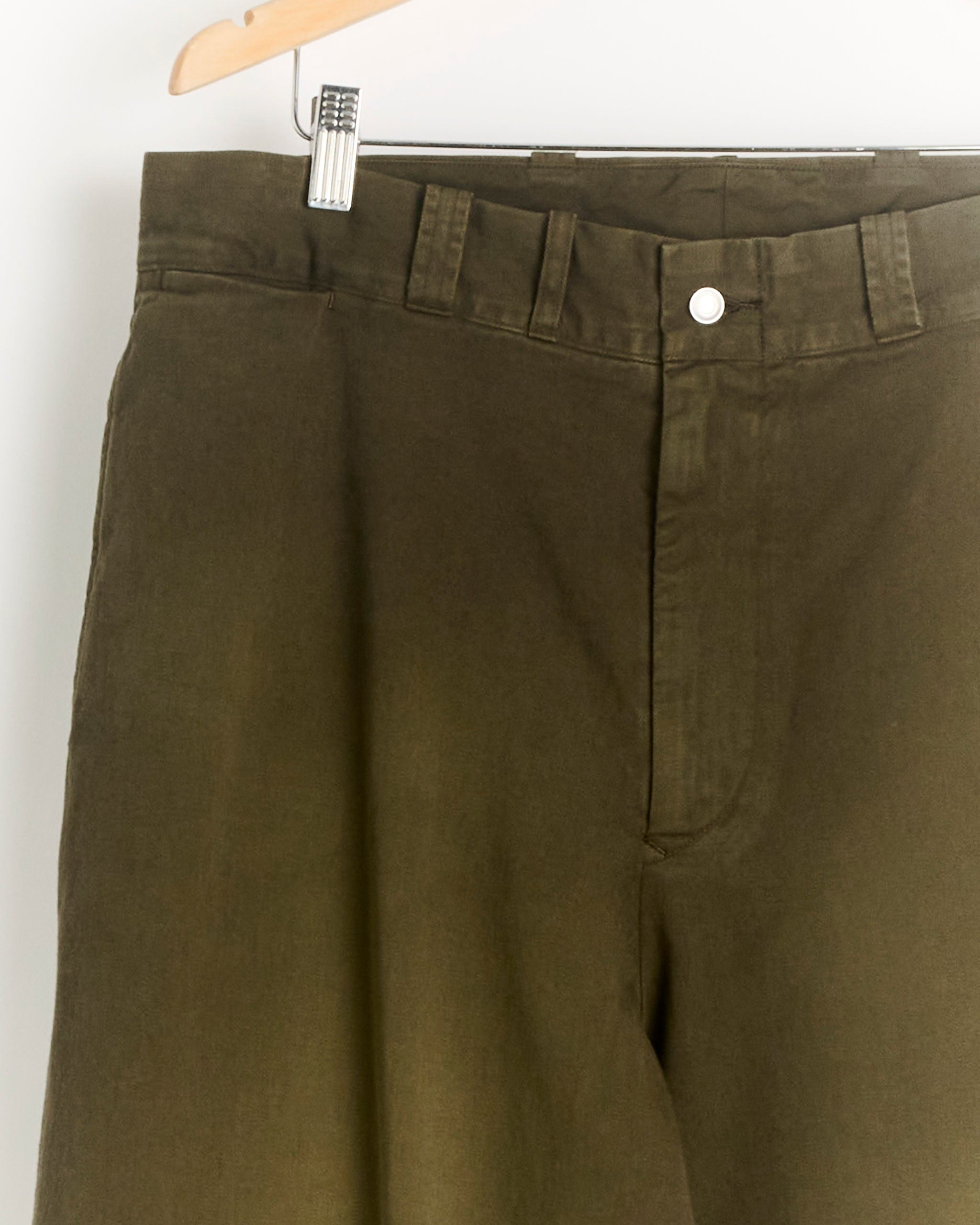 A.PRESSE Vintage Twill Work Pant - Olive / 2 (289865)