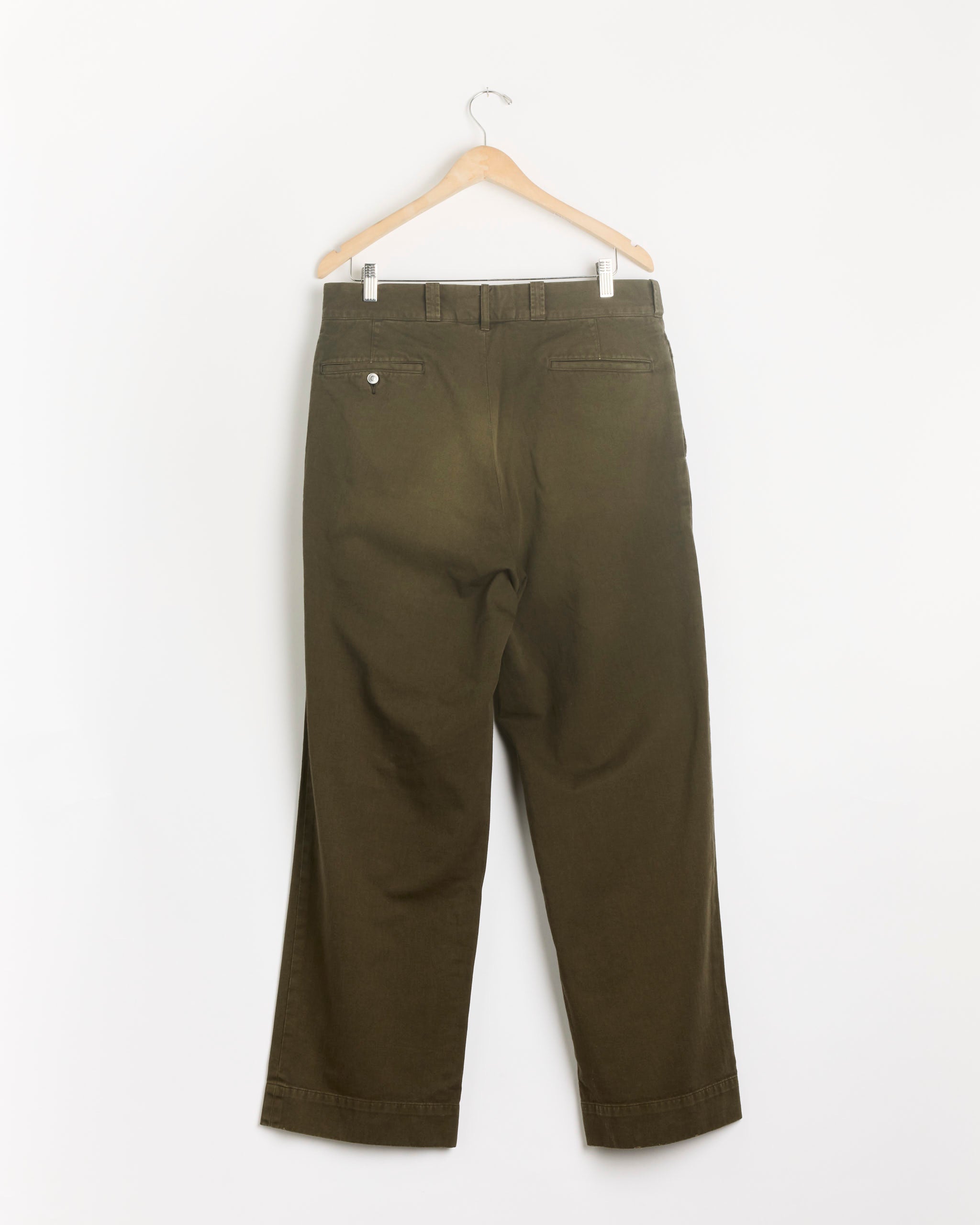 A.PRESSE Vintage Twill Work Pant - Olive / 2 (289865)