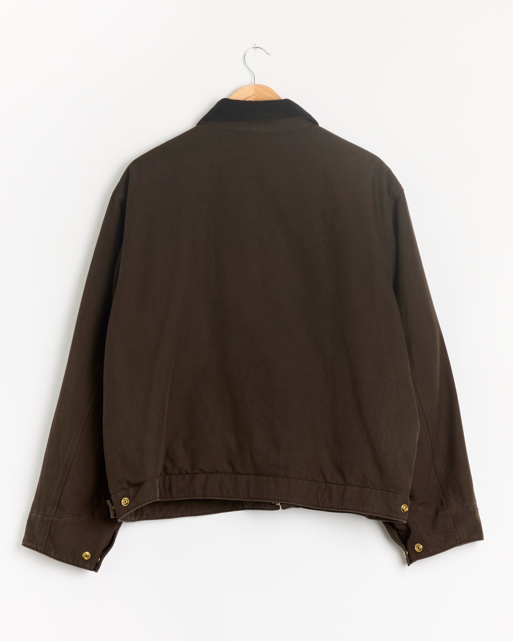 Vintage Silk Cotton Detroit Jacket in Brown