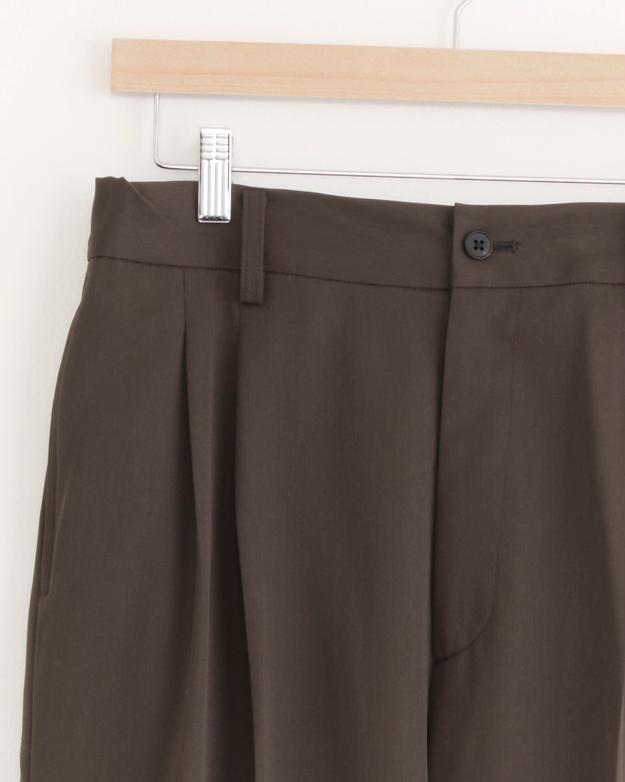 Salon C Lundman Double Pleat Flannel Trouser