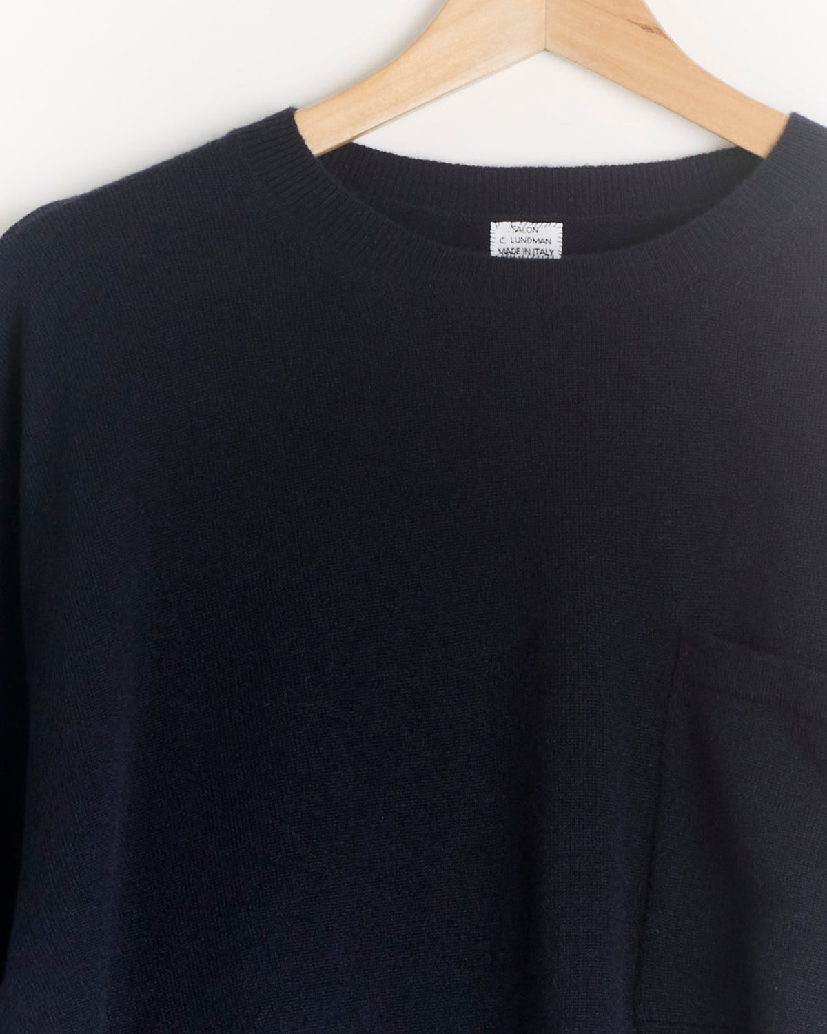 Salon C Lundman Loose Cashmere O-Neck Sweater - Navy / XL (289980)