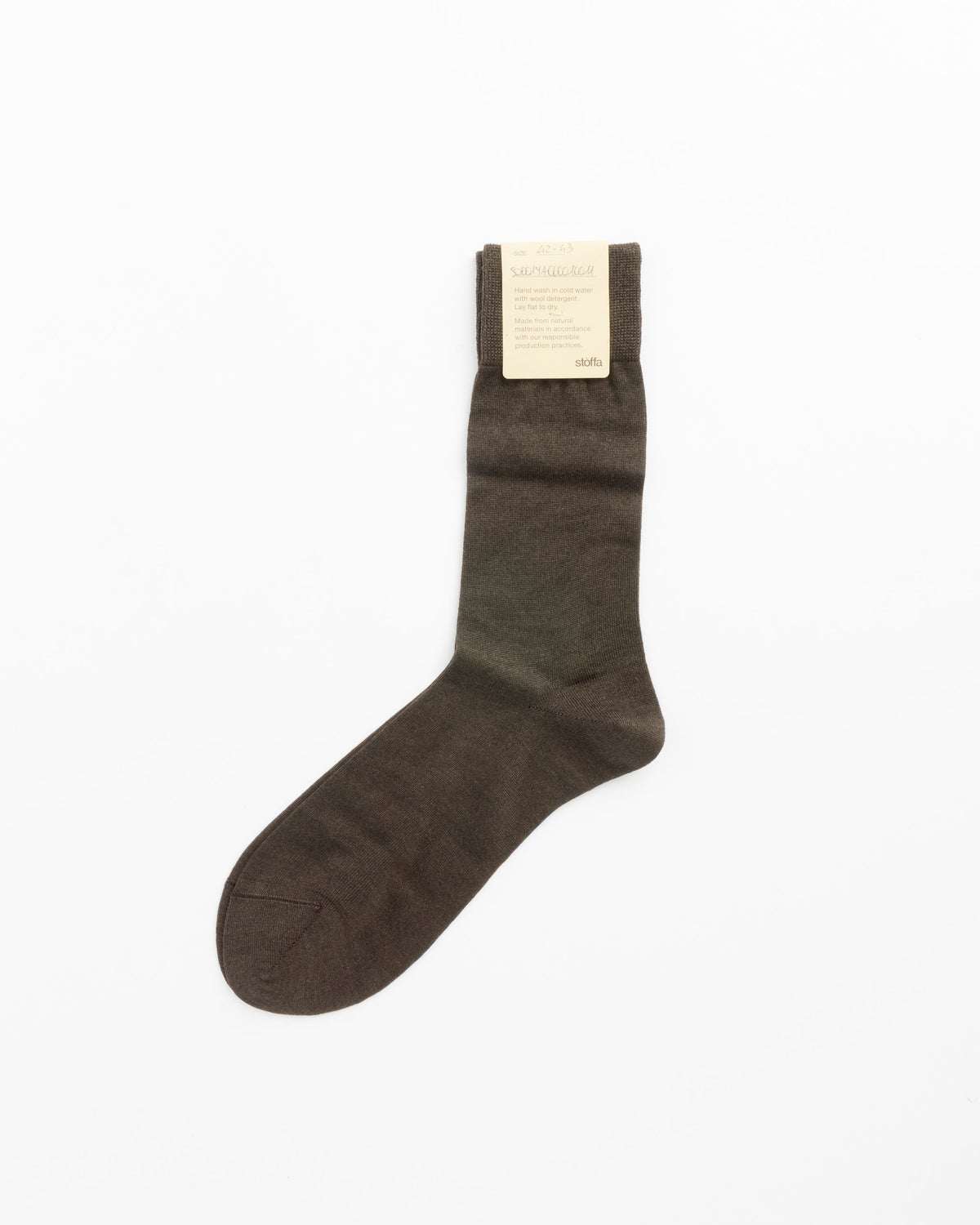 Stoffa Wool Silk Crew Socks, Chocolate - Chocolate / OS (289996)