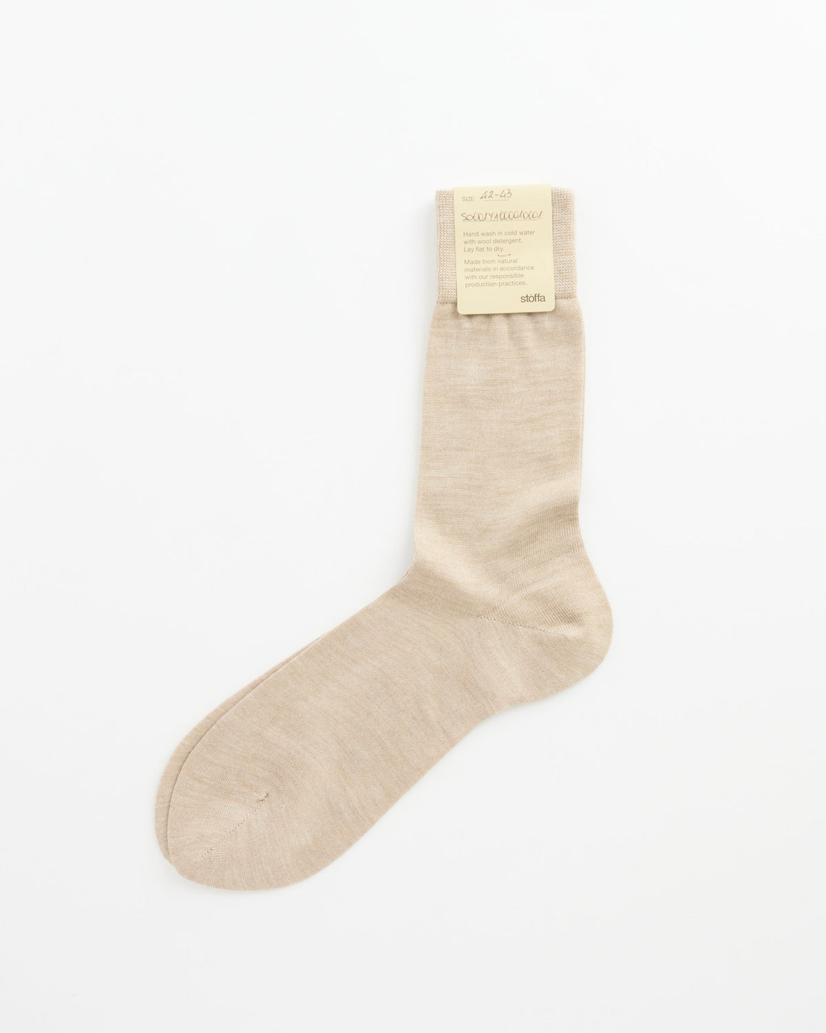 Stoffa Wool Silk Crew Socks, Oat - Oat / OS (289998)