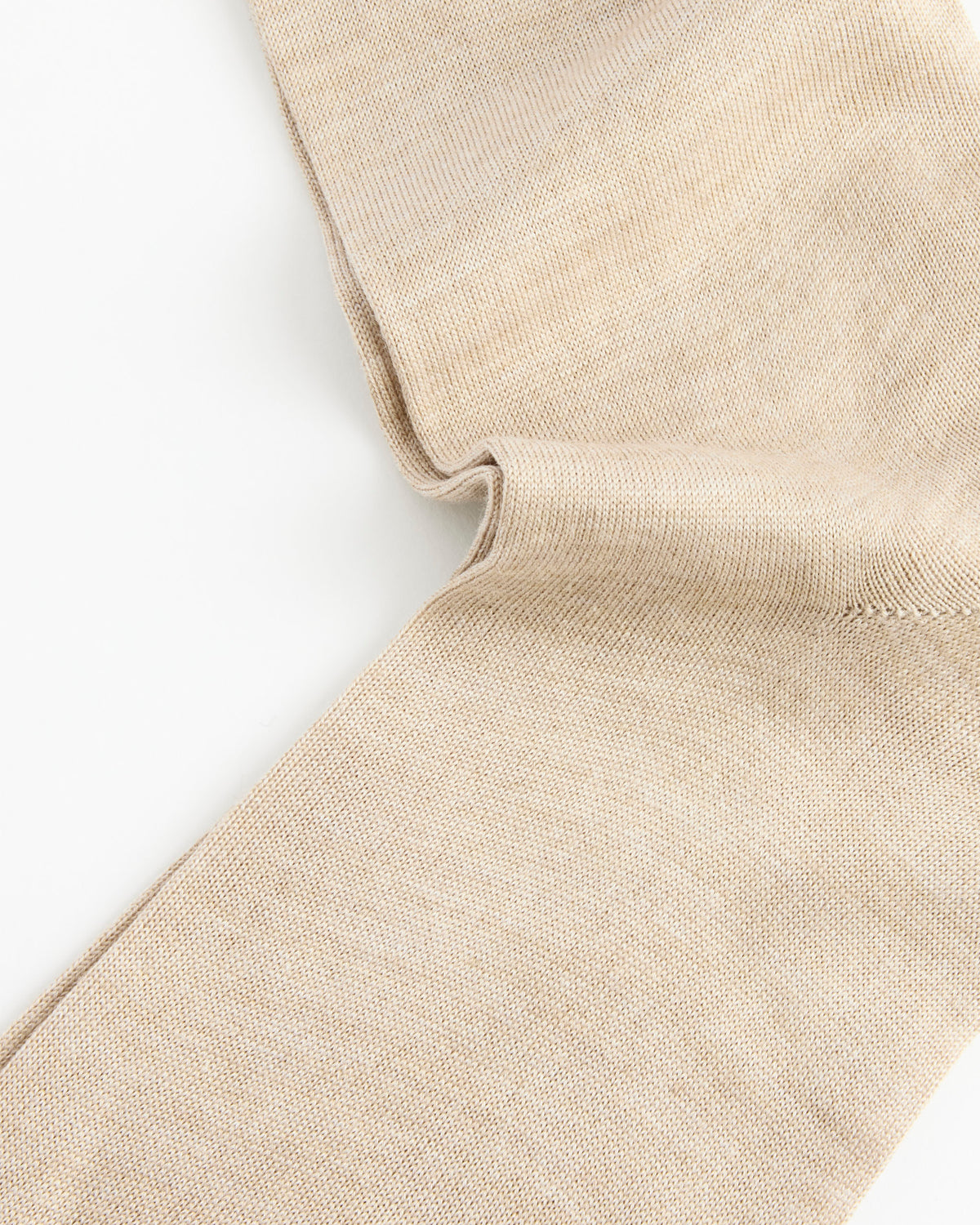 Stoffa Wool Silk Crew Socks, Oat - Oat / OS (289998)
