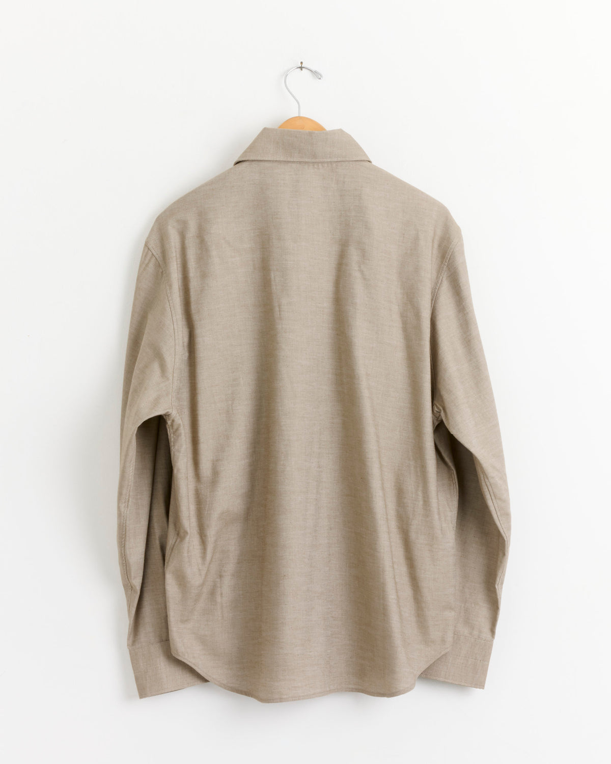 Stoffa Spread Collar Shirt - Taupe / IT50 (290014)