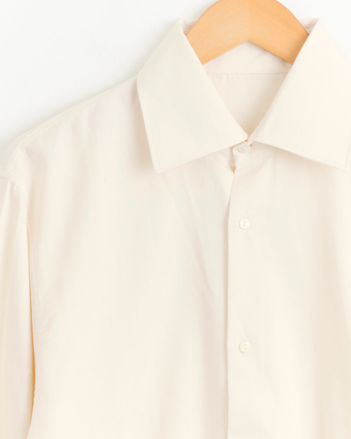 Stoffa Spread Collar Shirt - Ivory / IT50 (290018)