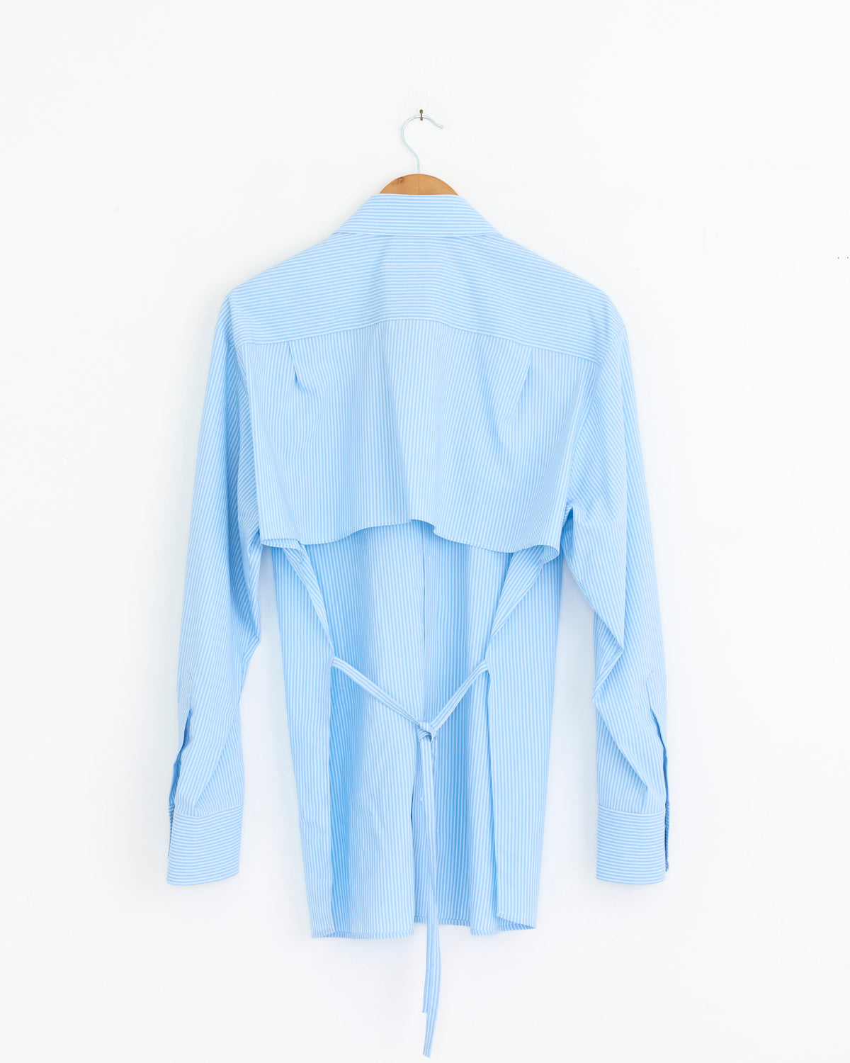 MM6 S62DT0058 L/S Shirt - Light/Blue White / IT40 (290108)