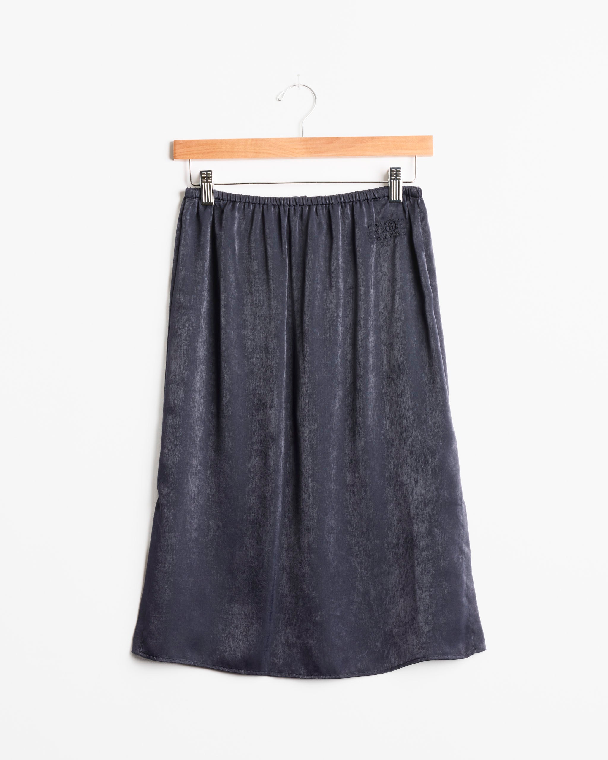 MM6 S62ME0045 Midi Skirt - Midnight Blue / IT40 (290122)