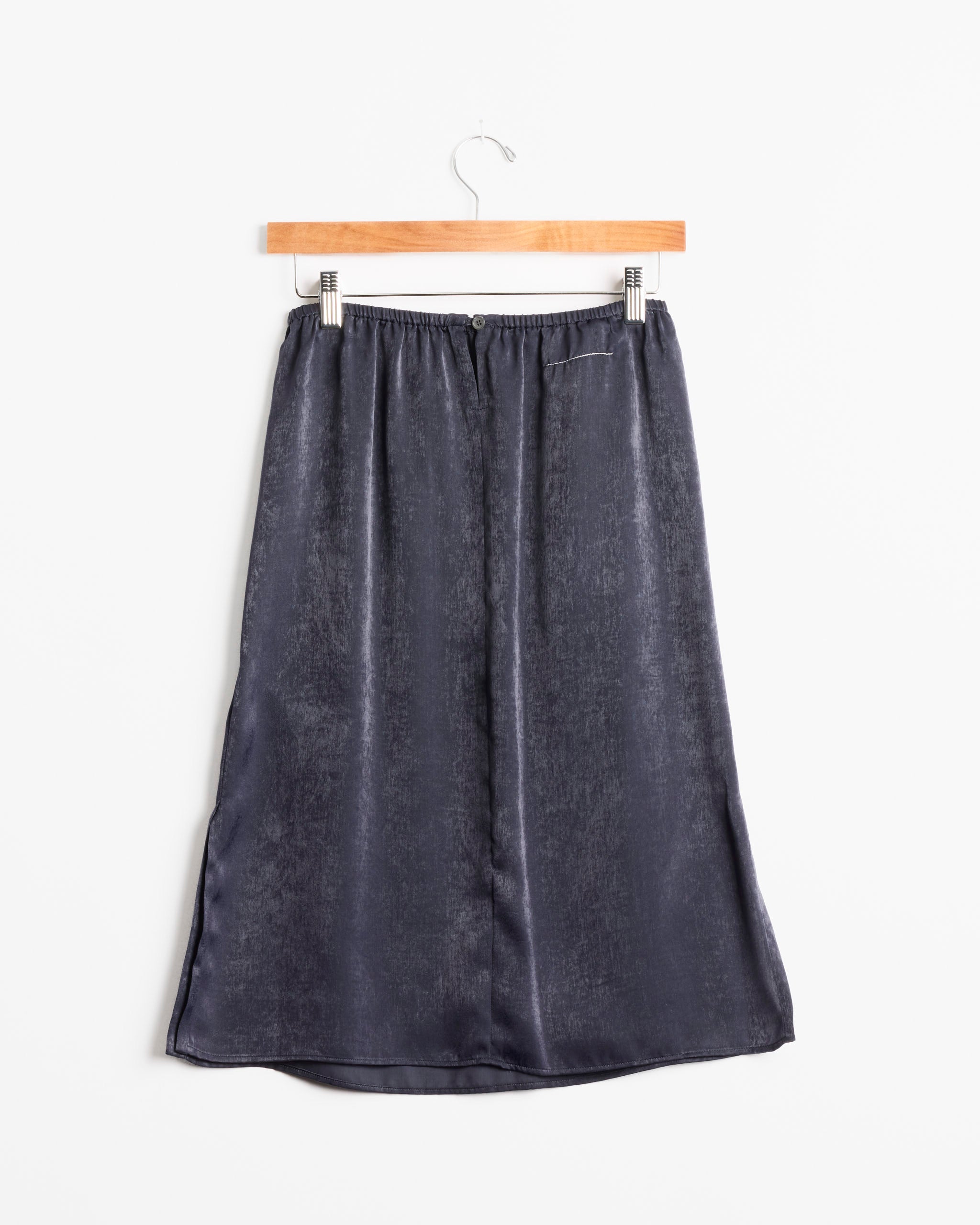 MM6 S62ME0045 Midi Skirt - Midnight Blue / IT40 (290122)
