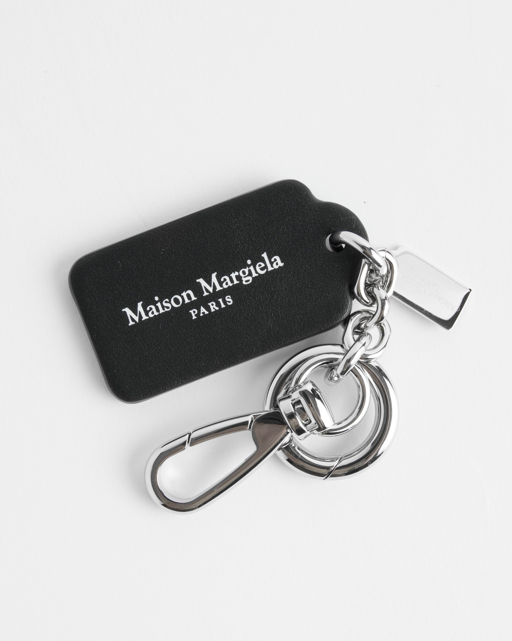 Maison Margiela Small Double Tag Keyring - Black - OS - Default Title (290149)