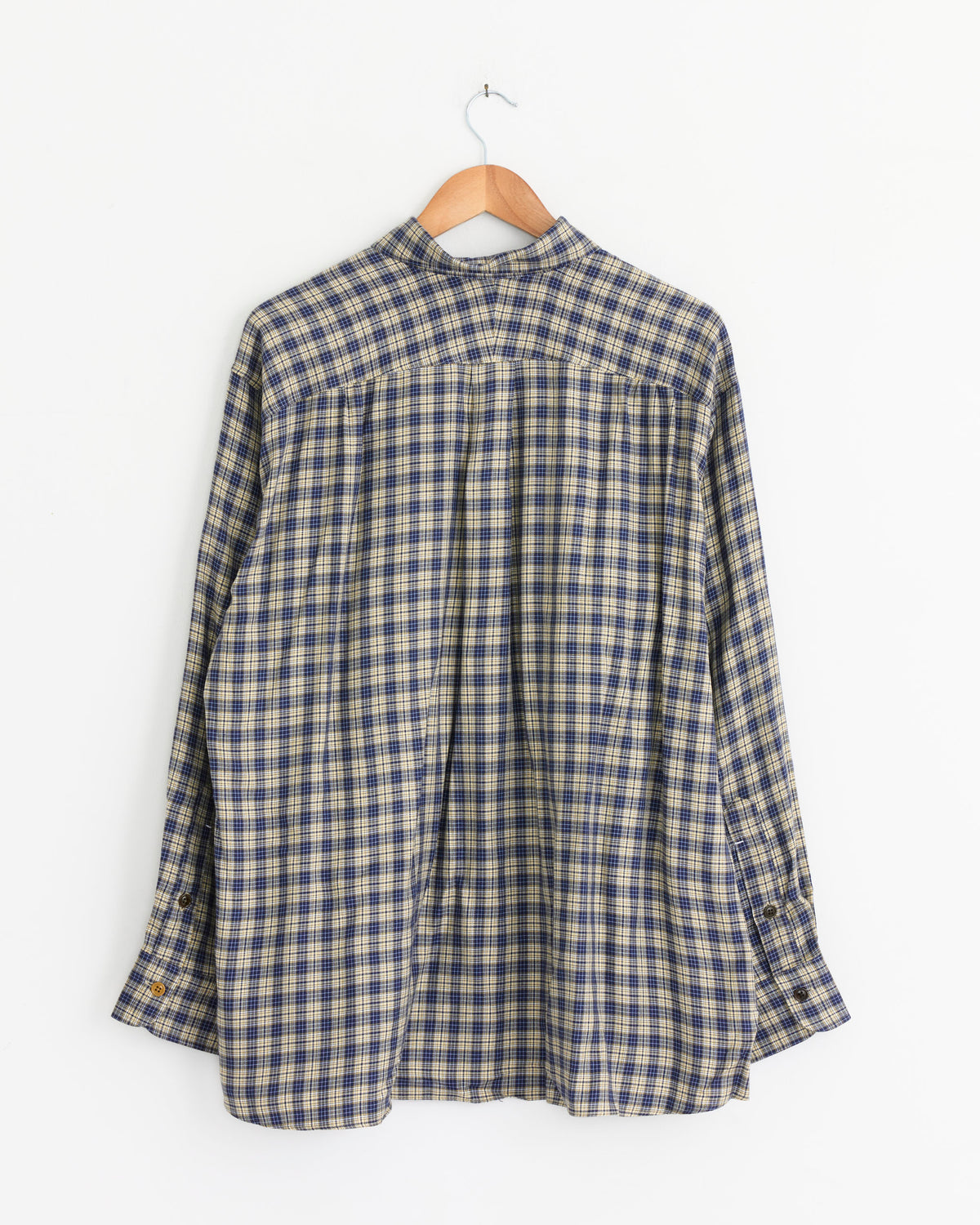 MAATEE & SONS Silk Rayon Overshirt - Blue Yellow / 3 (290163)