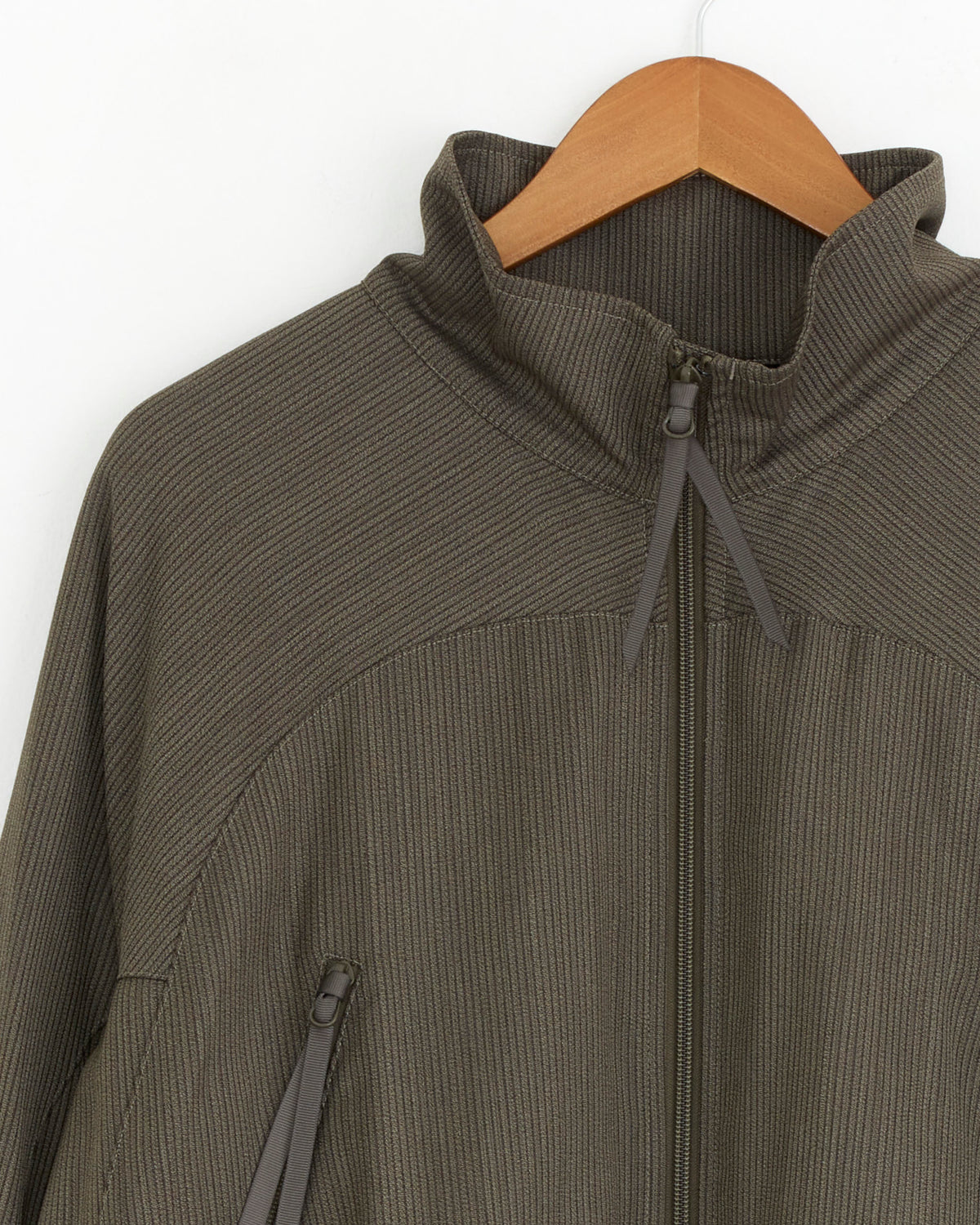 Graphpaper Melange Pique Zip-up Stand Collar Jacket - Ash / 1 (290335)