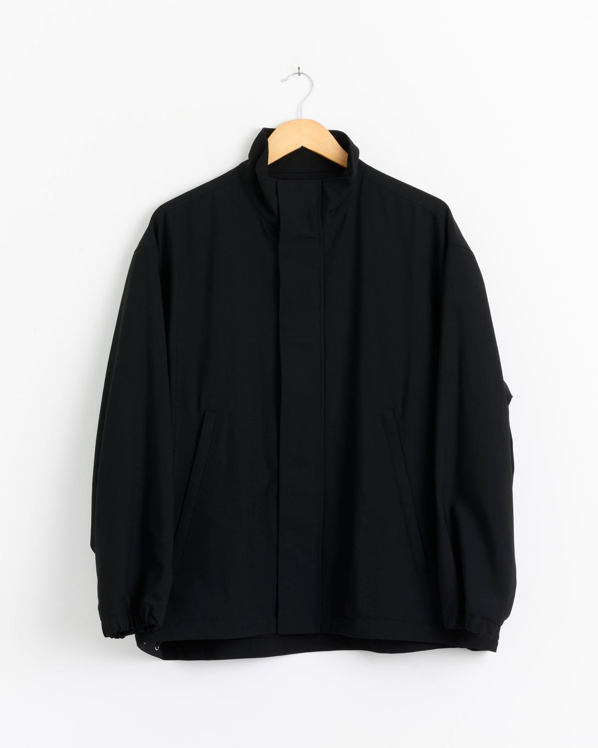 Graphpaper Wool Hopsack Track Jacket - Black / 1 (290337)
