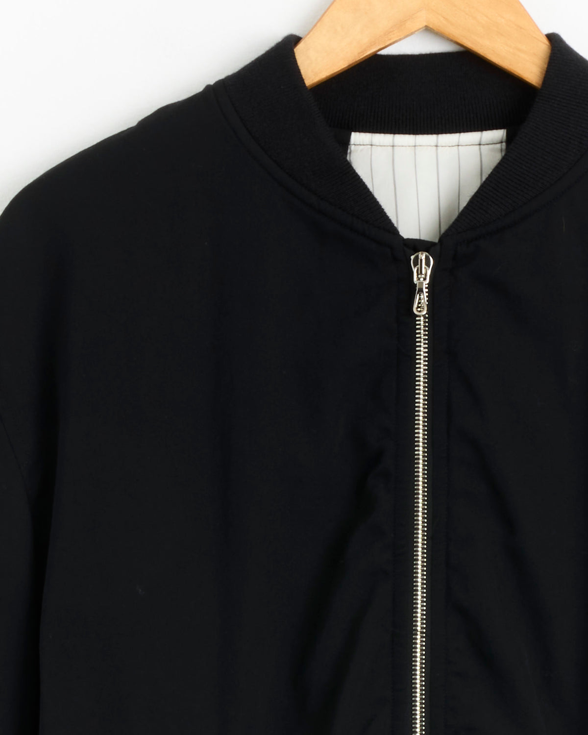 Graphpaper Fulled Wool Twill Flight Jacket - Black / 1 (290352)