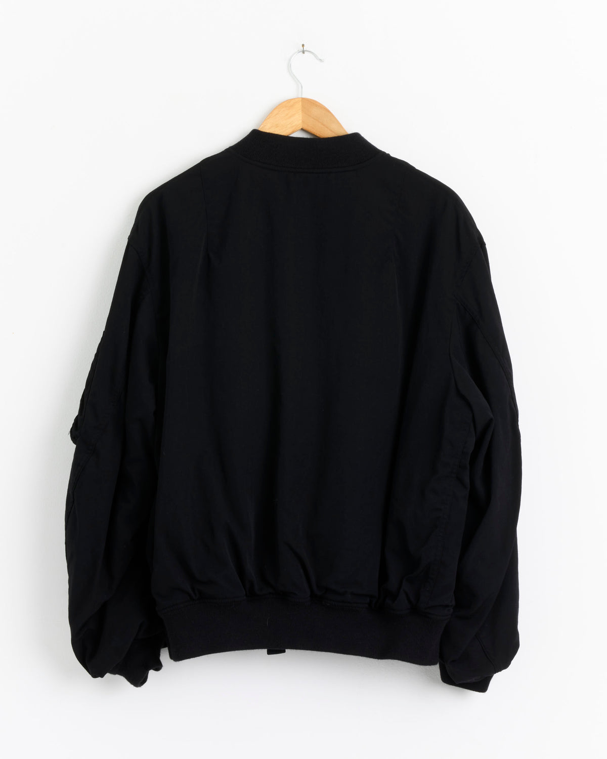Graphpaper Fulled Wool Twill Flight Jacket - Black / 1 (290352)