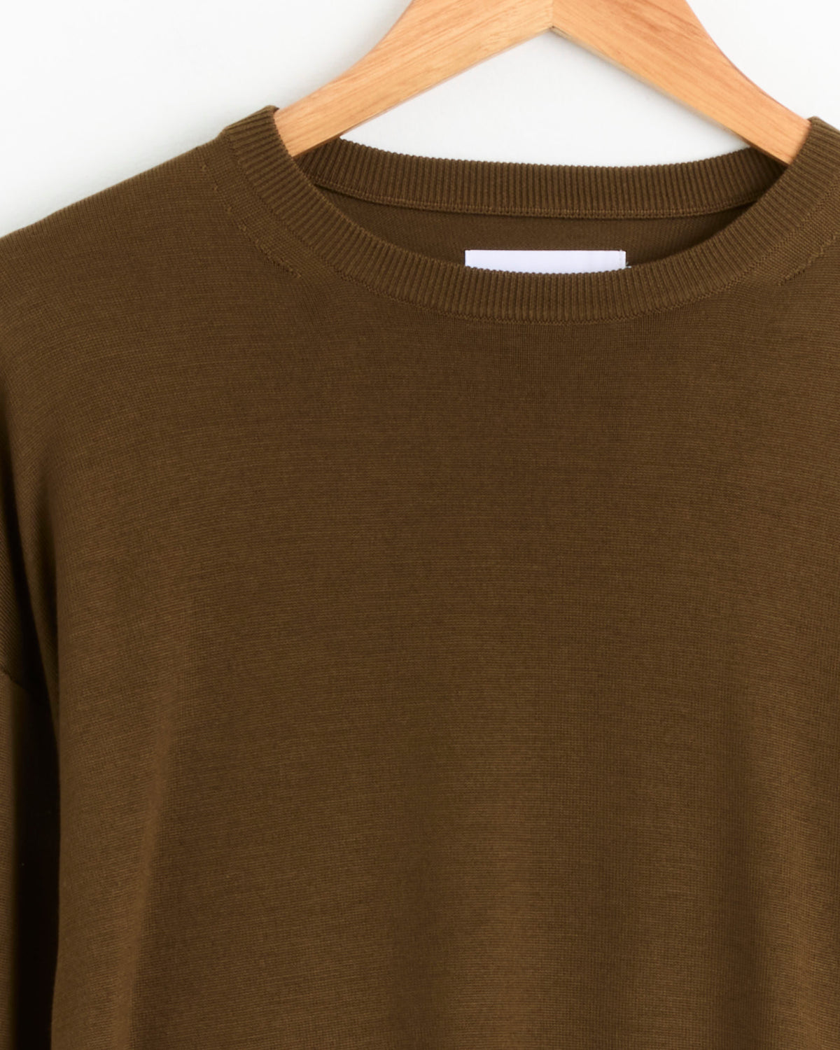 Graphpaper High Gauge L/S Oversized Crew Neck Knit - Brown / 1 (290354)
