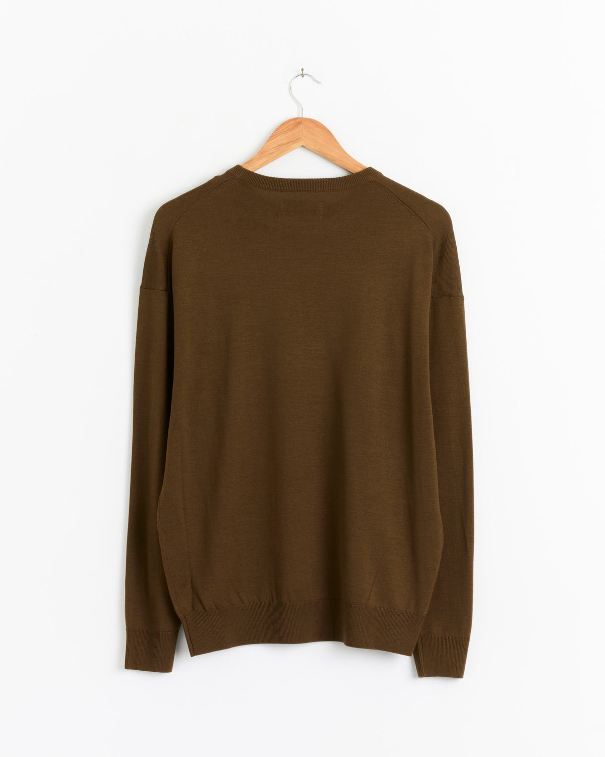 Graphpaper High Gauge L/S Oversized Crew Neck Knit - Brown / 1 (290354)