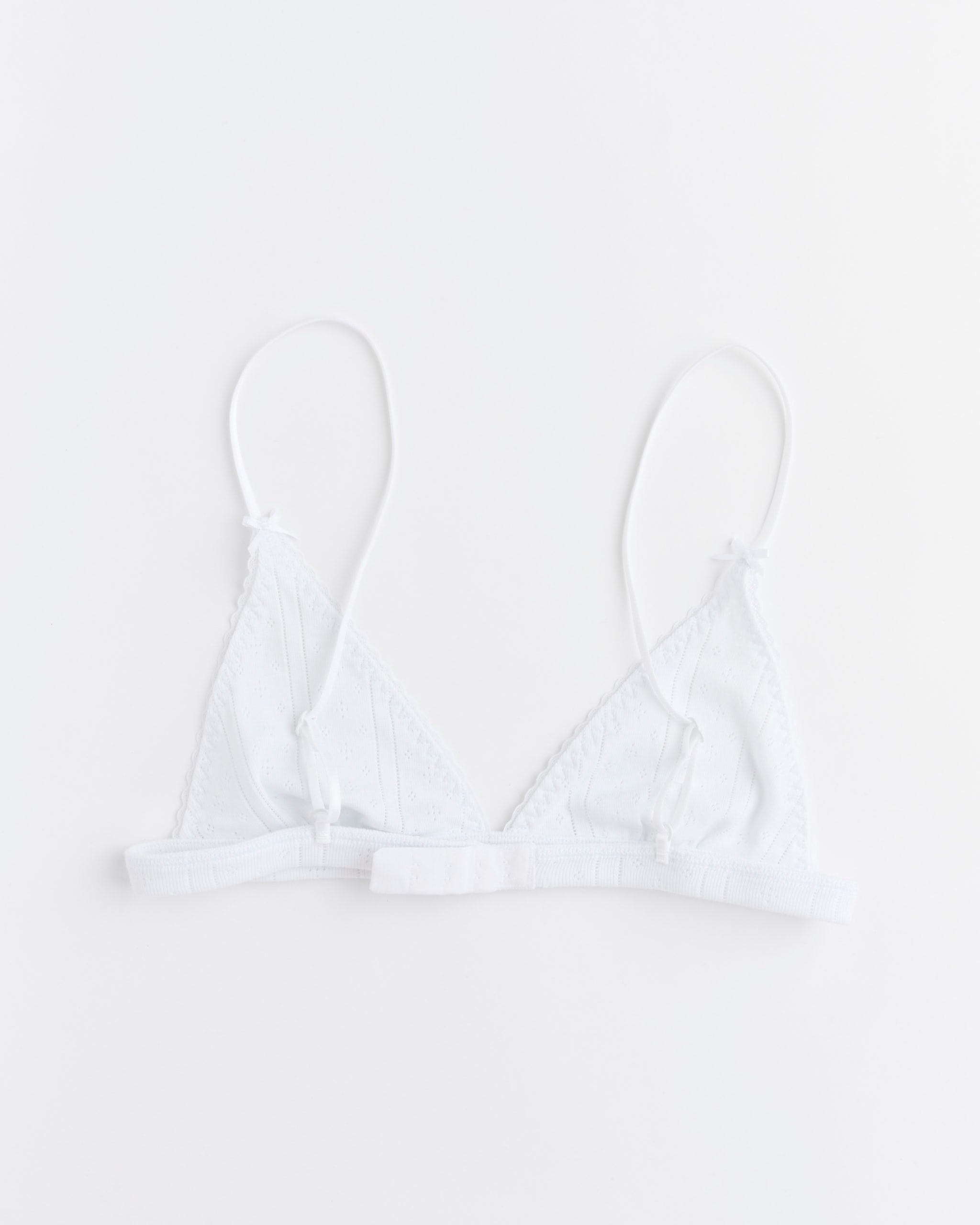 Cou Cou The Triangle Bralette, Pointelle White - Pointelle White / S (290386)
