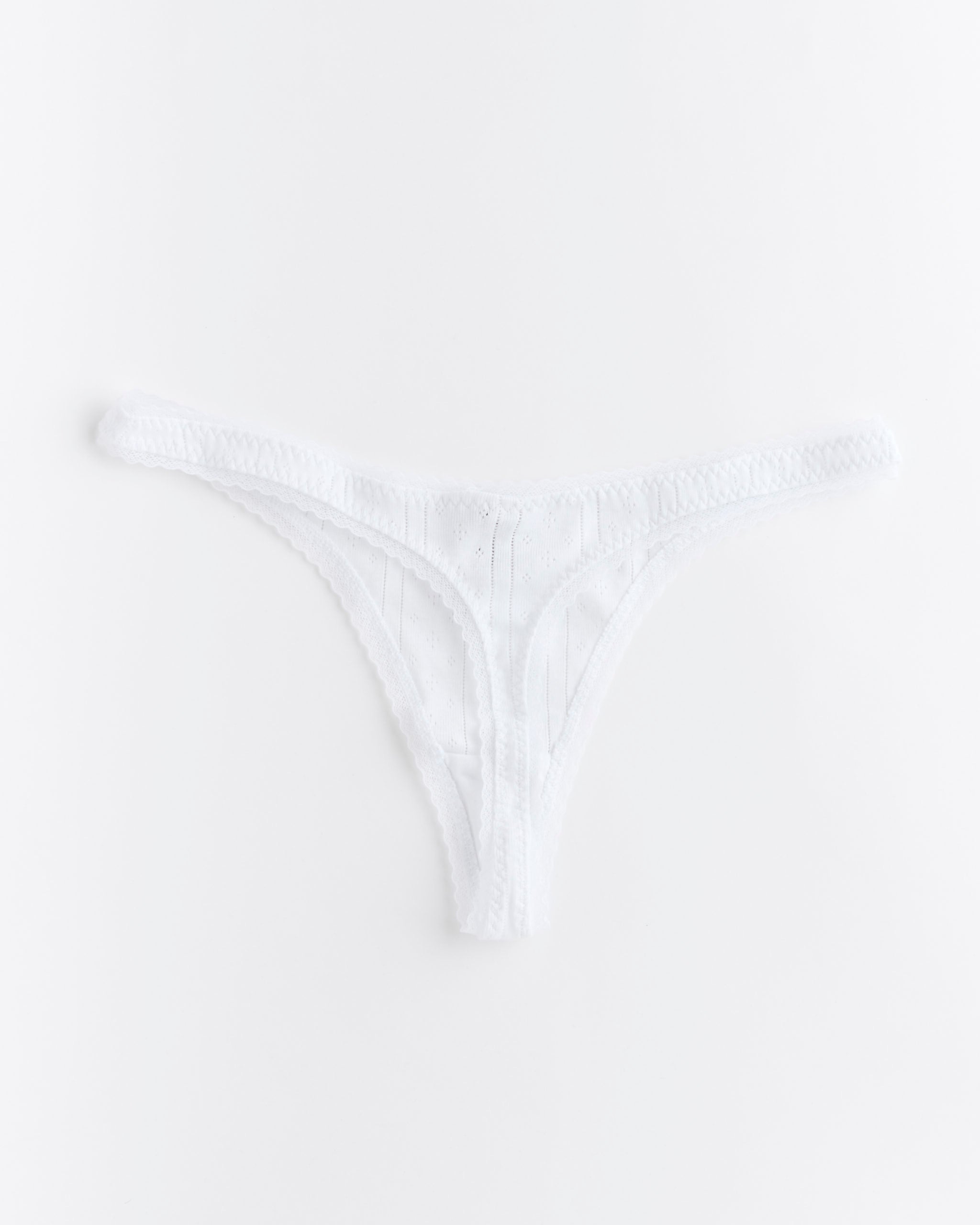 Cou Cou The Thong - Pointelle White / M (290436)