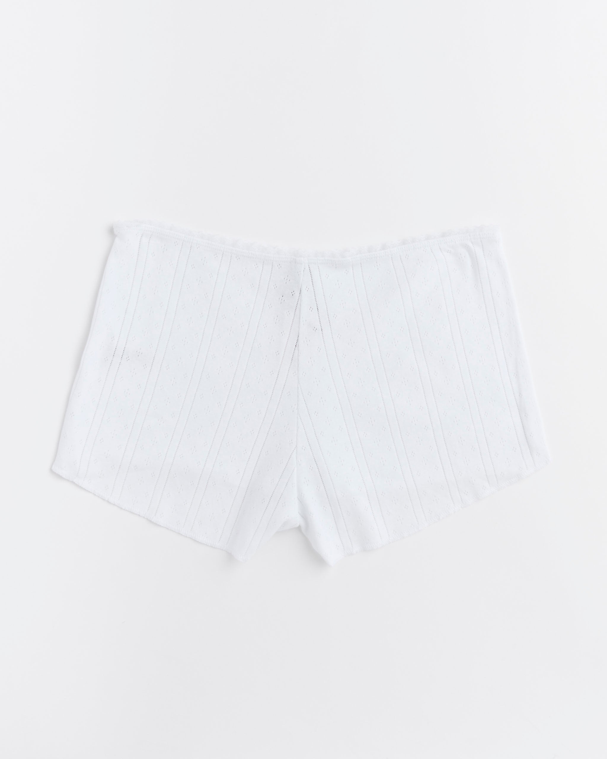 Cou Cou The Teeny Tiny Short - Pointelle White / S (290440)
