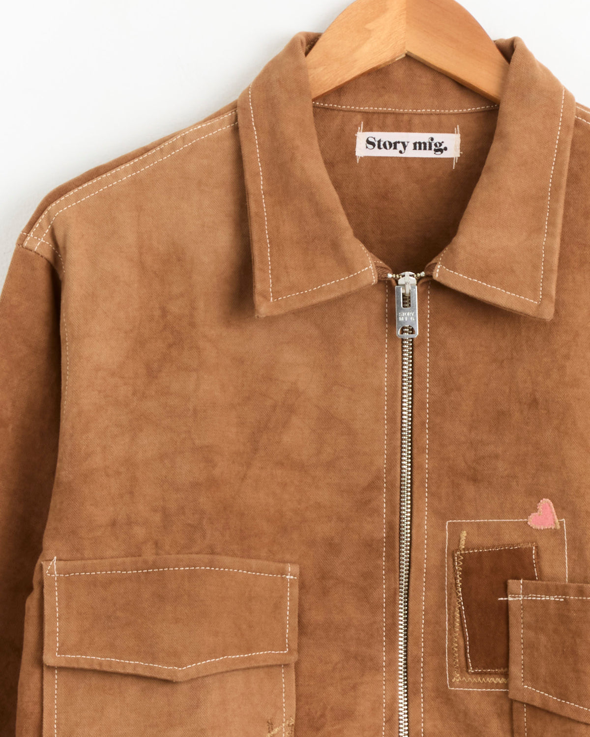 Story mfg 555 Jacket - Sand Heart Repair / L (290587)