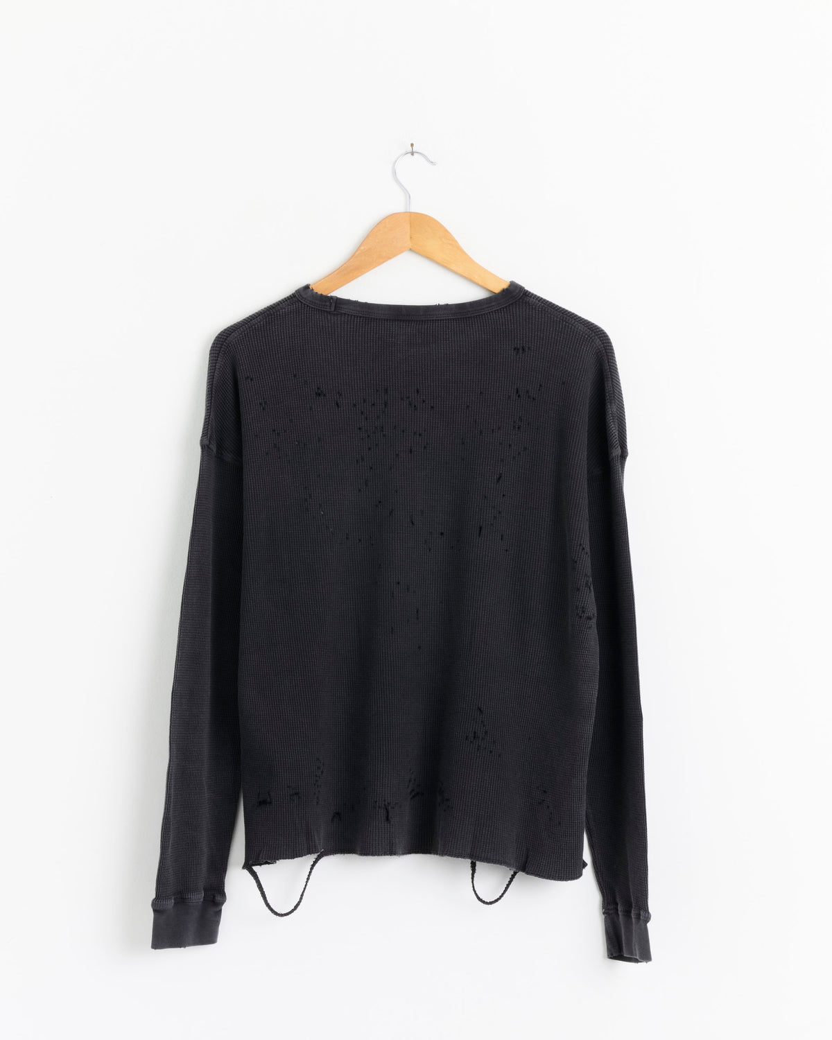 Satisfy Running MothTech Waffle L/S Tee, Aged Black - Aged Black / M (290644)