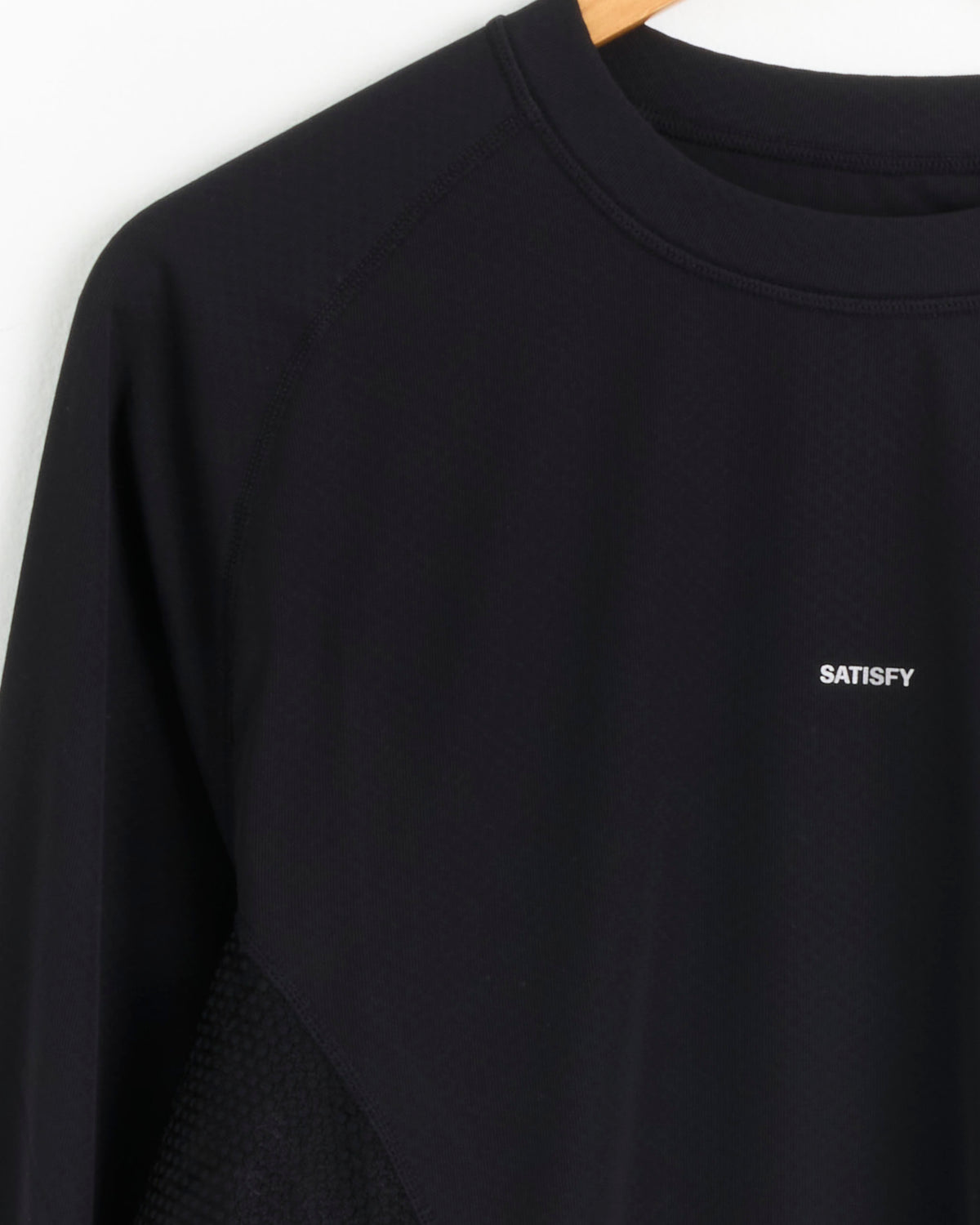 Satisfy Running FuzzFleece Octa L/S Tee - Black / M (290648)
