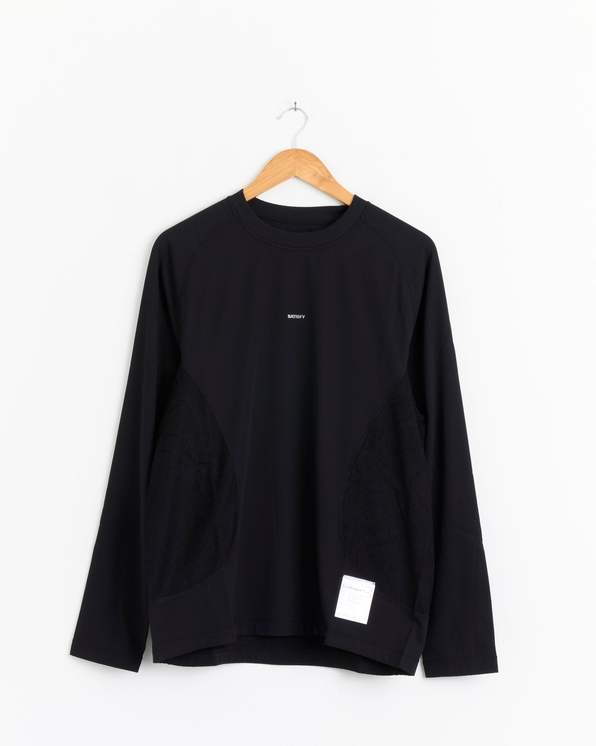 Satisfy Running FuzzFleece Octa L/S Tee - Black / M (290648)