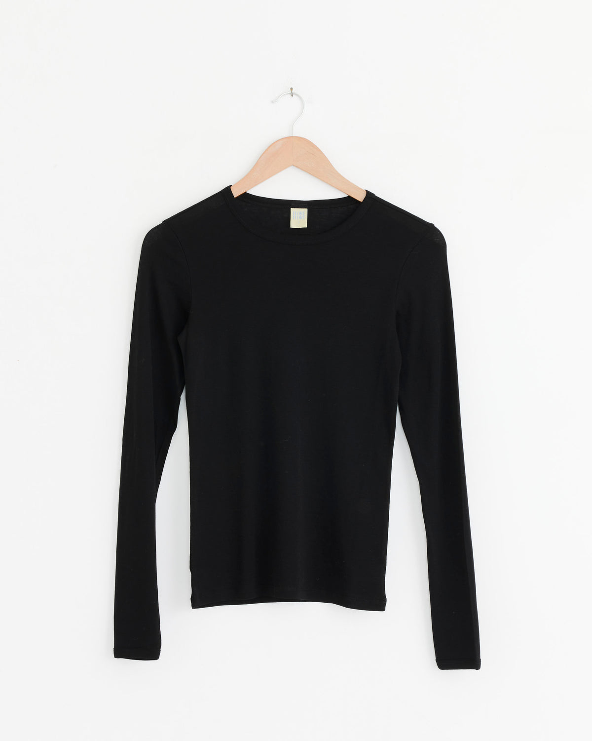 FLORE FLORE Olivia L/S Tee, Black - Black / S (290697)