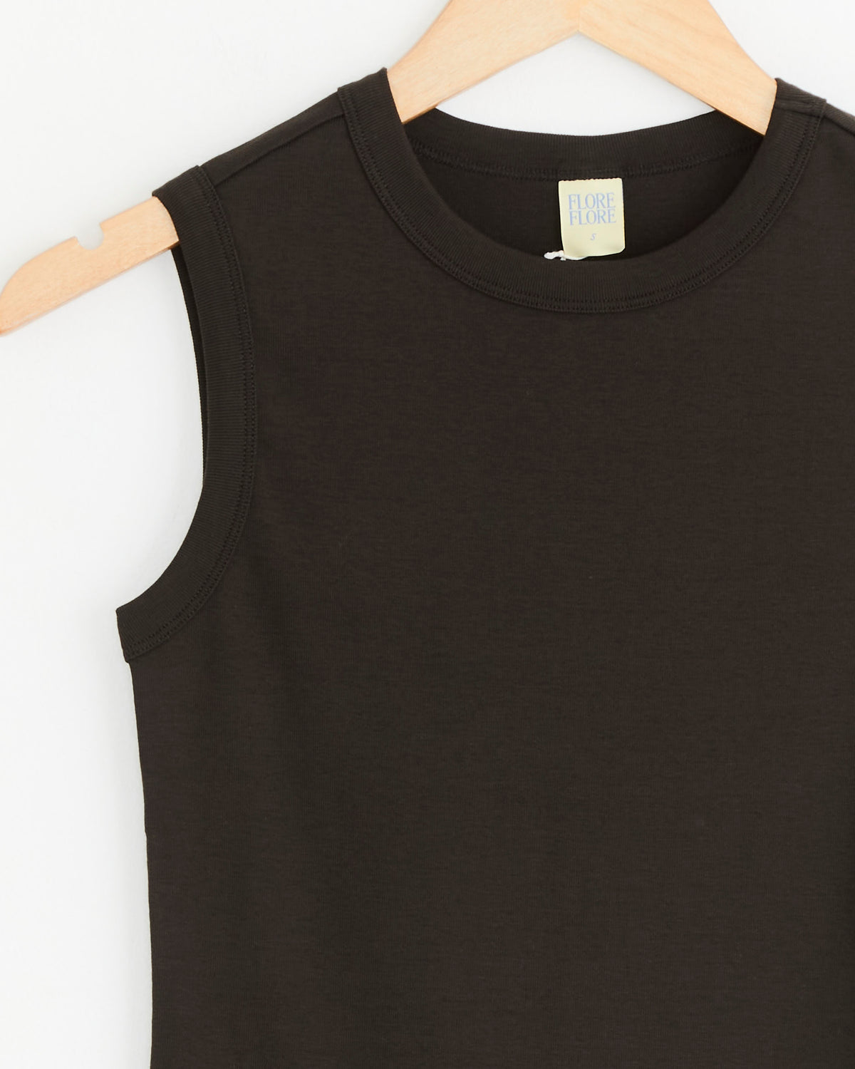 FLORE FLORE Esme Tank, Dark Brown - Dark Brown / S (290725)