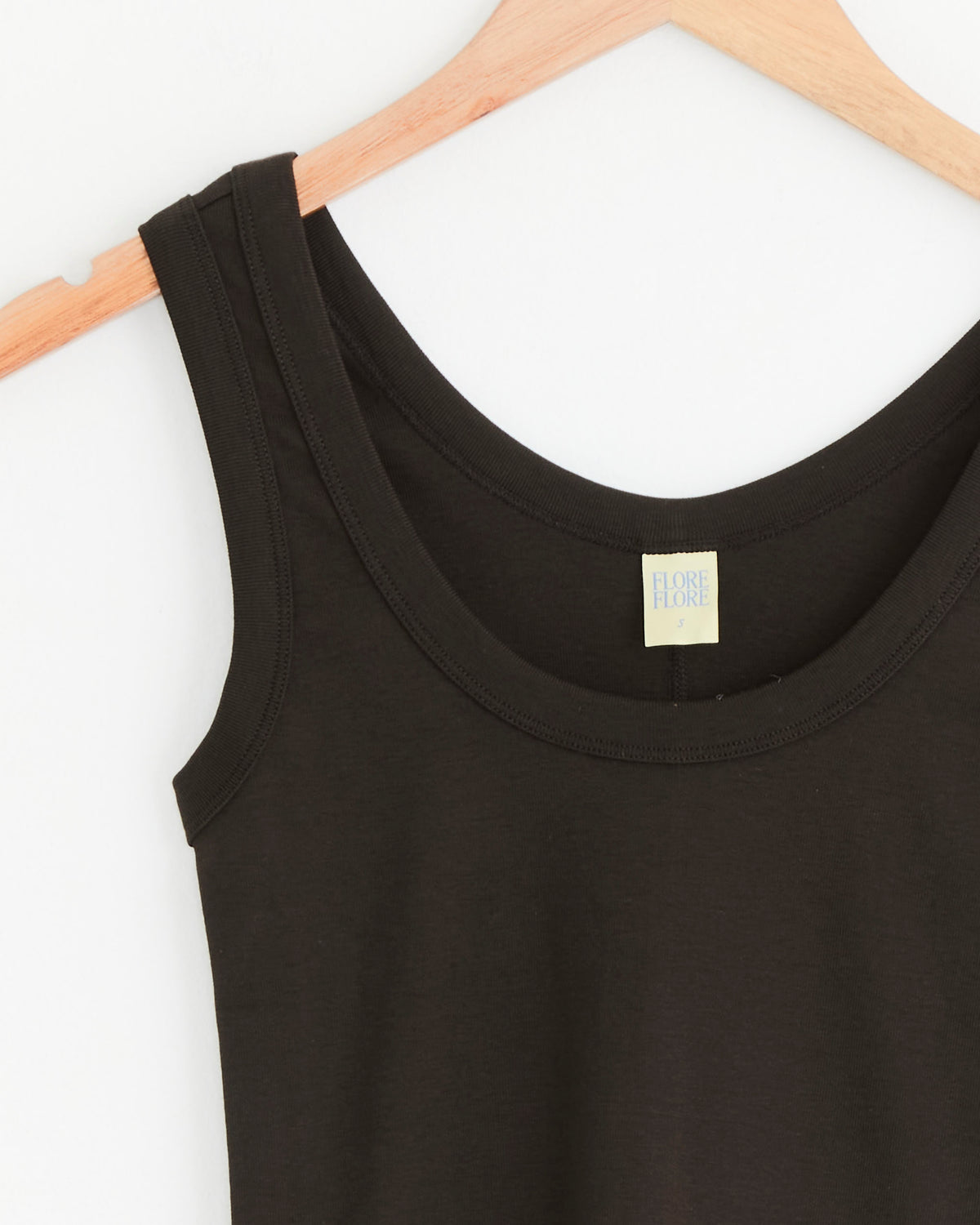 FLORE FLORE Hillie Tank, Dark Brown - Dark Brown / S (290733)