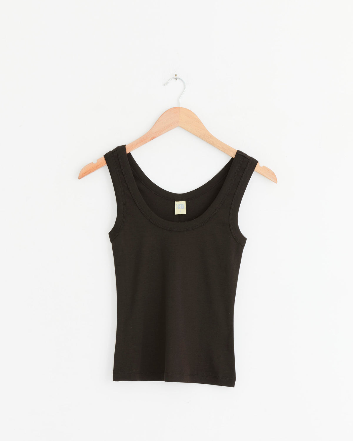 FLORE FLORE Hillie Tank, Dark Brown - Dark Brown / S (290733)