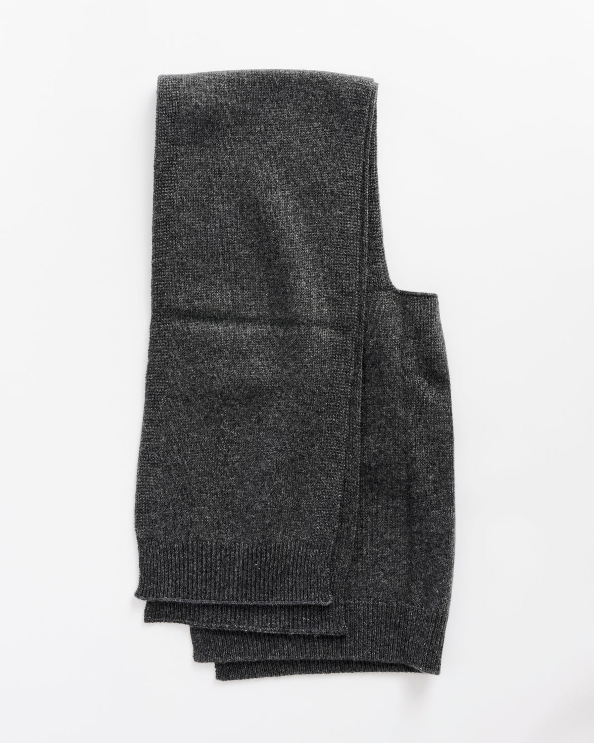 Mijeong Park Wool Blend Knit Shawl, Charcoal - Charcoal / OS (290803)
