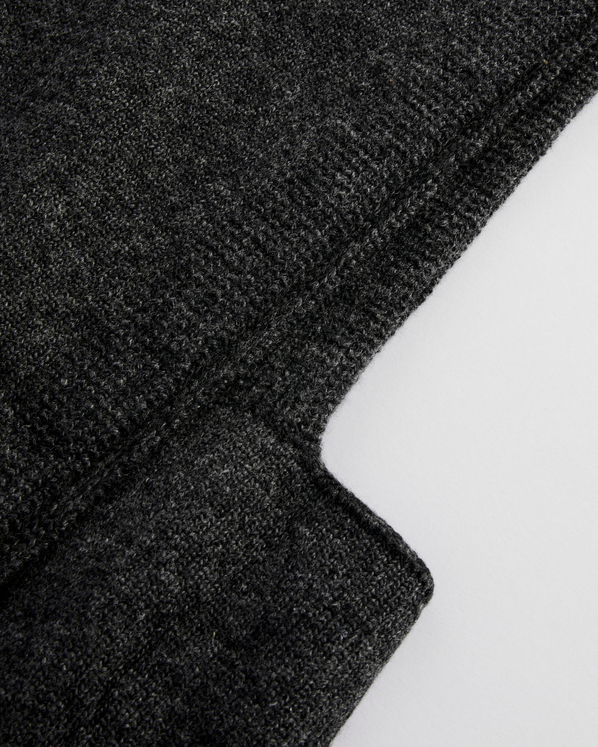Mijeong Park Wool Blend Knit Shawl, Charcoal - Charcoal / OS (290803)