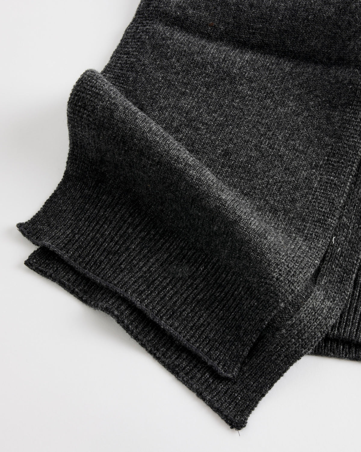 Mijeong Park Wool Blend Knit Shawl, Charcoal - Charcoal / OS (290803)
