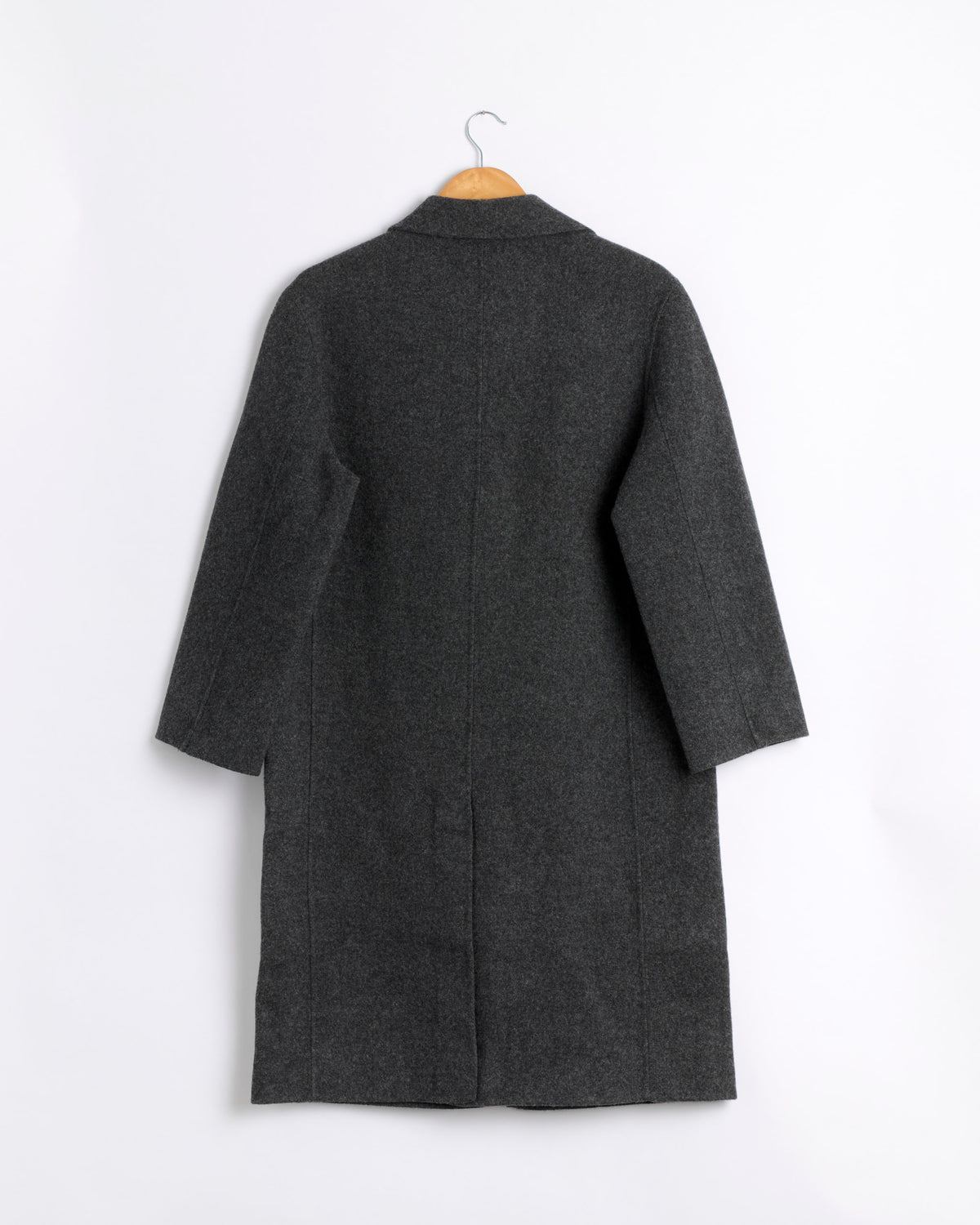 Mijeong Park Single Breasted Handmade Wool Coat, Charcoal - Charcoal / XS (290805)